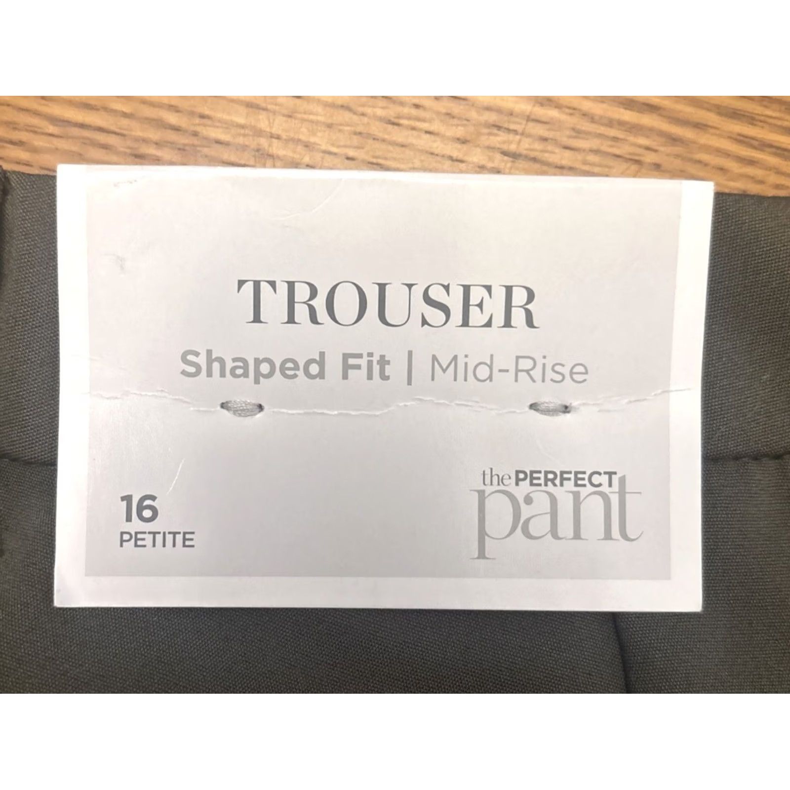 Vintage NWT Christopher & Banks Dress Pants Straight Leg Green 28in Inseam 16P Mid Rise Shaping Comfort Cotton Blend with Pockets Womens Size 38" / US 16 / IT 52 - 7 Thumbnail
