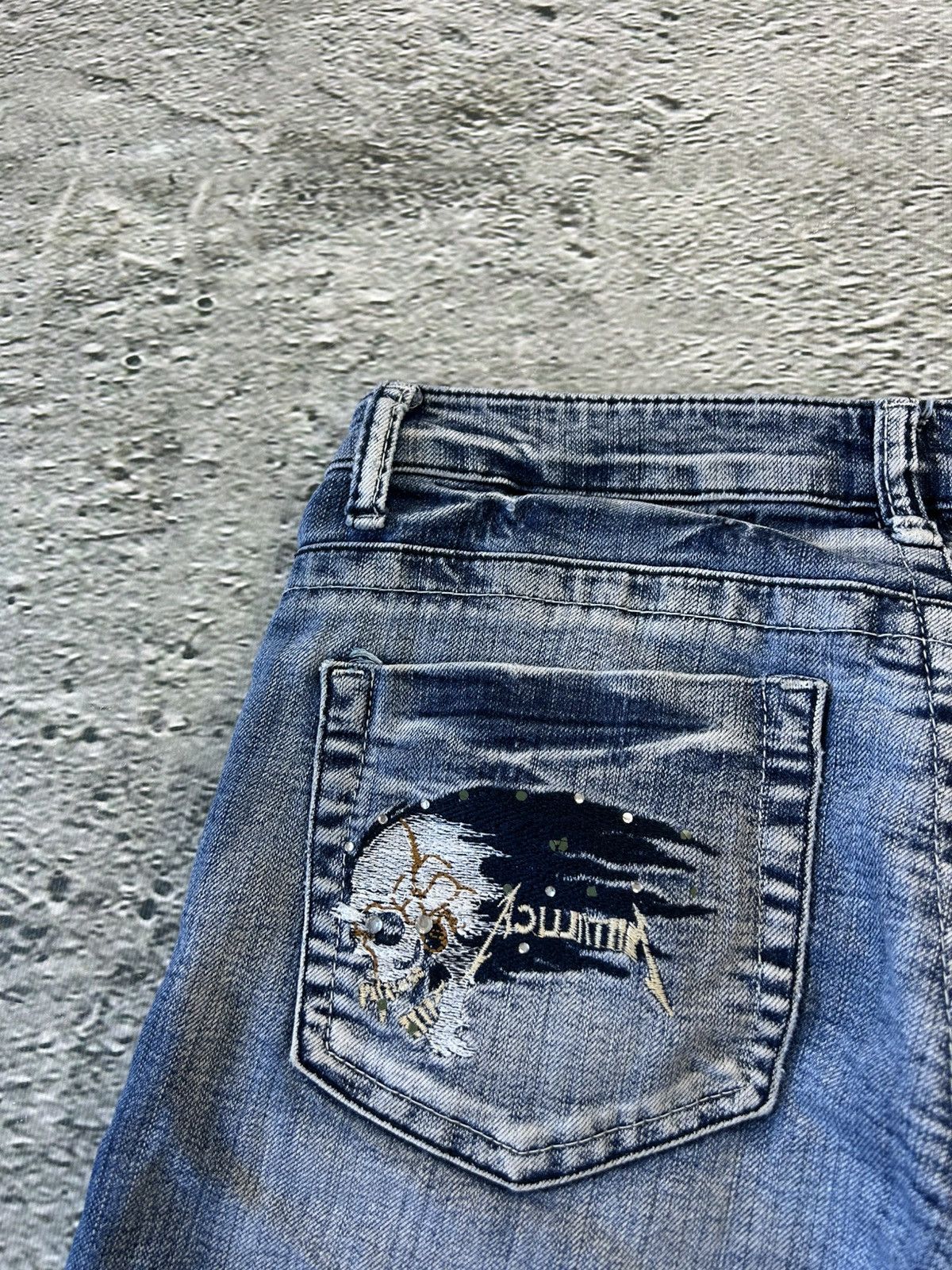 Metallica × Vintage Y2K jeans Metallica denim pants blue Edi Jeans Size 30" / US 8 / IT 44 - 3 Thumbnail