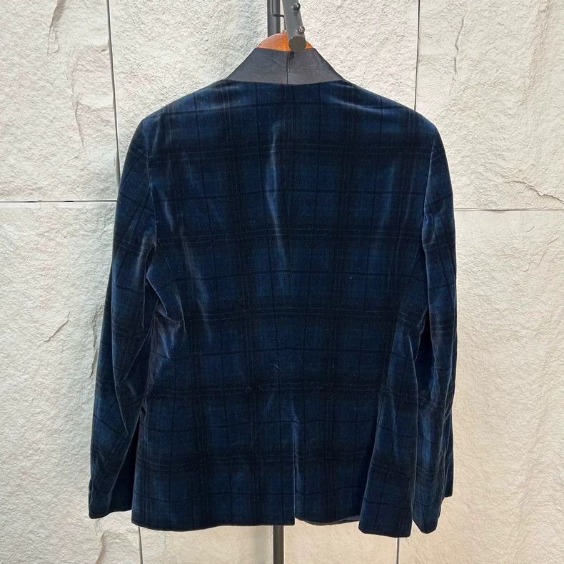 Alexander McQueen Alexander McQUEEN size 50 99 new suede deep blue green fru Size 50S - 2 Thumbnail