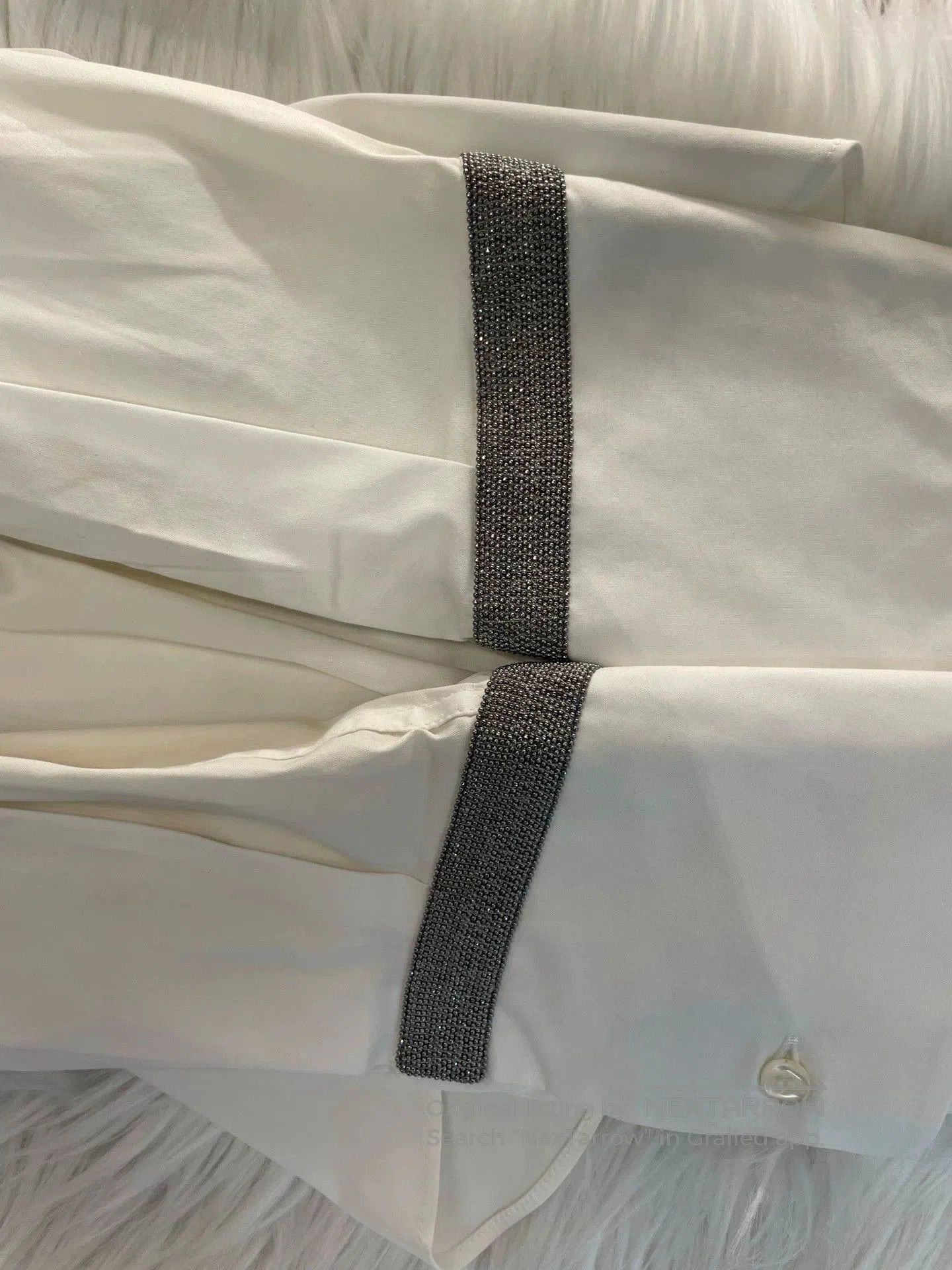 Brunello Cucinelli white beaded cotton shirt by brunello cucinelli. Size US XS / EU 42 / 0 - 8 Thumbnail