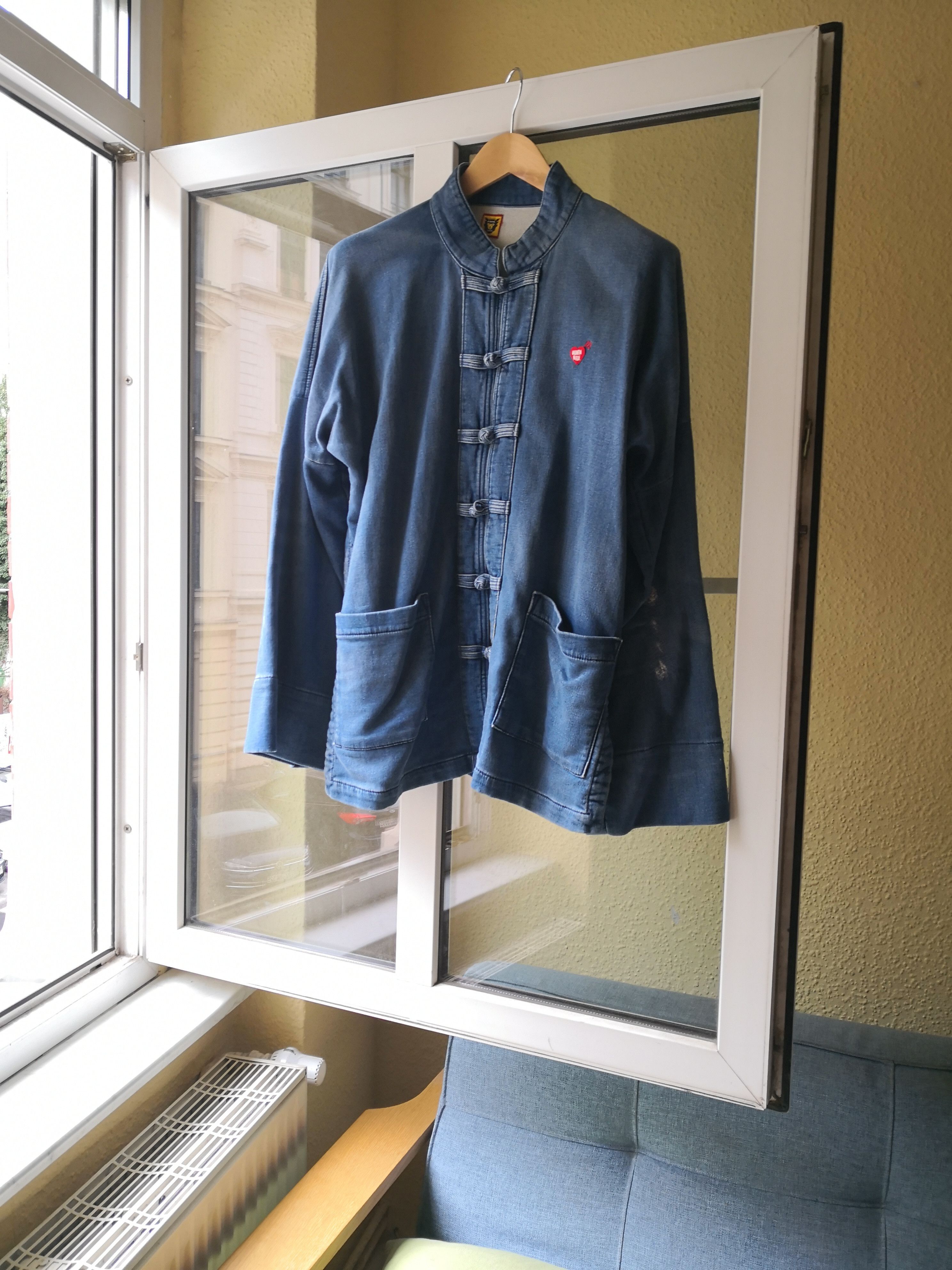 image of Human Made Kung-Fu Jacket in Denim Blue, Men's (Size Large)