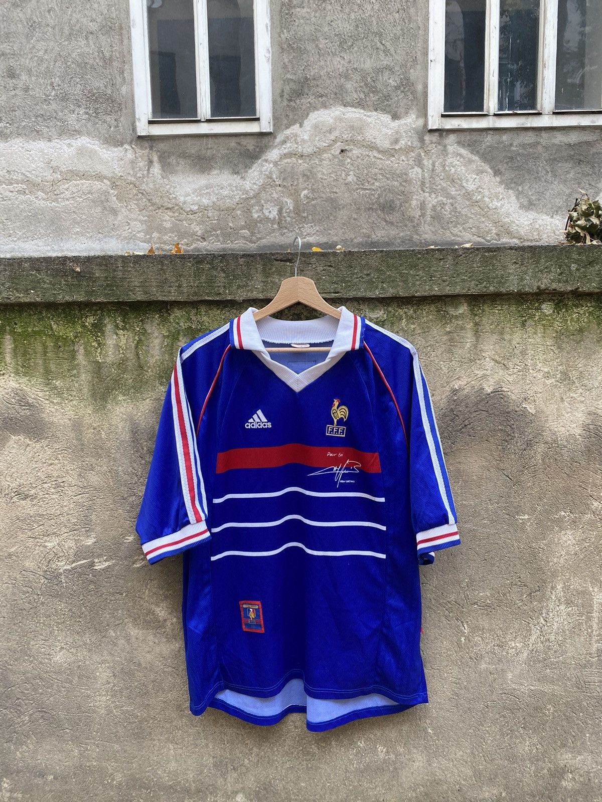 Adidas × Vintage Vintage 1998 Adidas France Fabien Barthez Jersey Size US XL / EU 56 / 4 - 1 Thumbnail