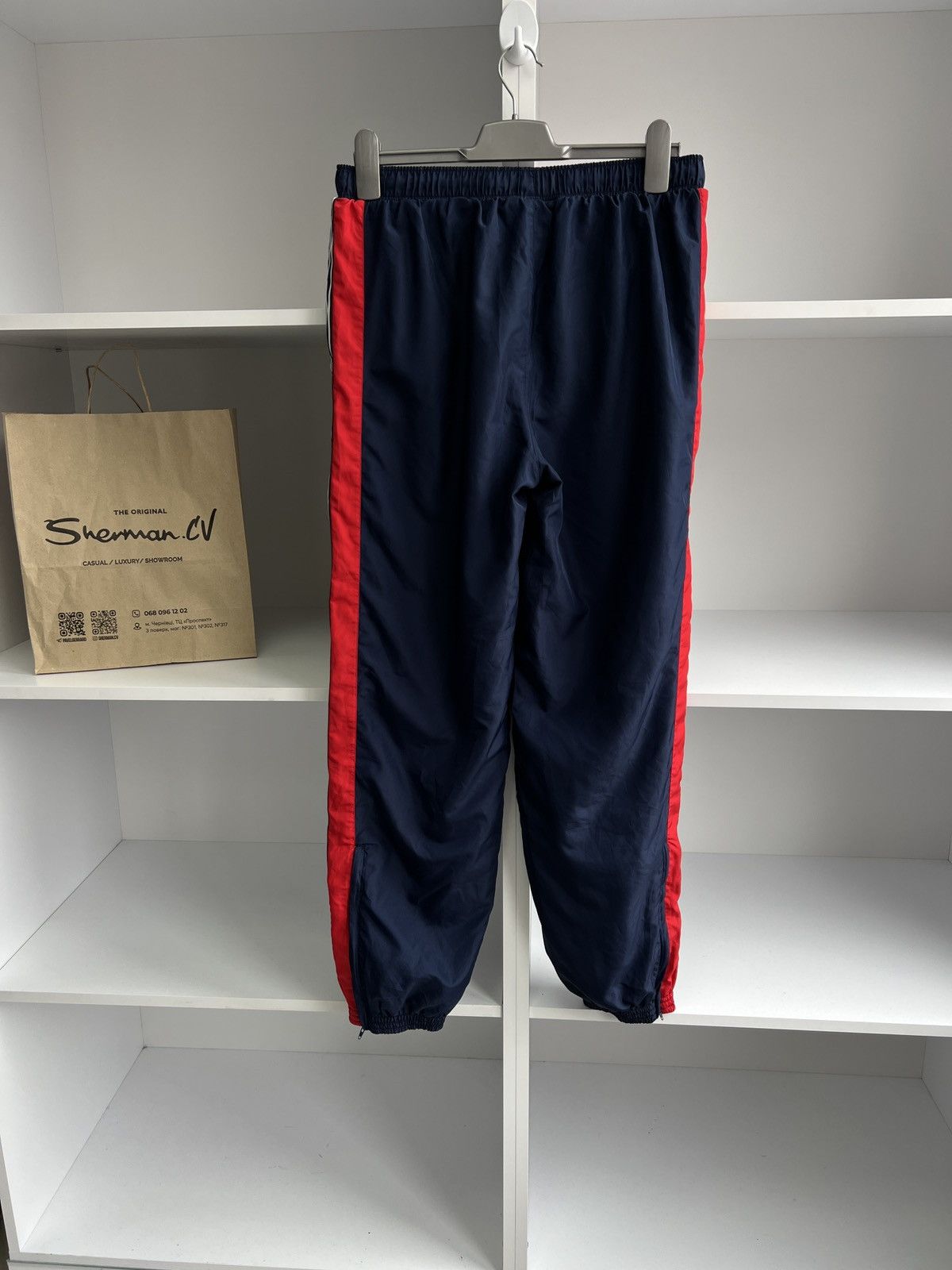 Umbro × Vintage Vintage Umbro nylon pants with lampas Size US 37 - 9 Thumbnail