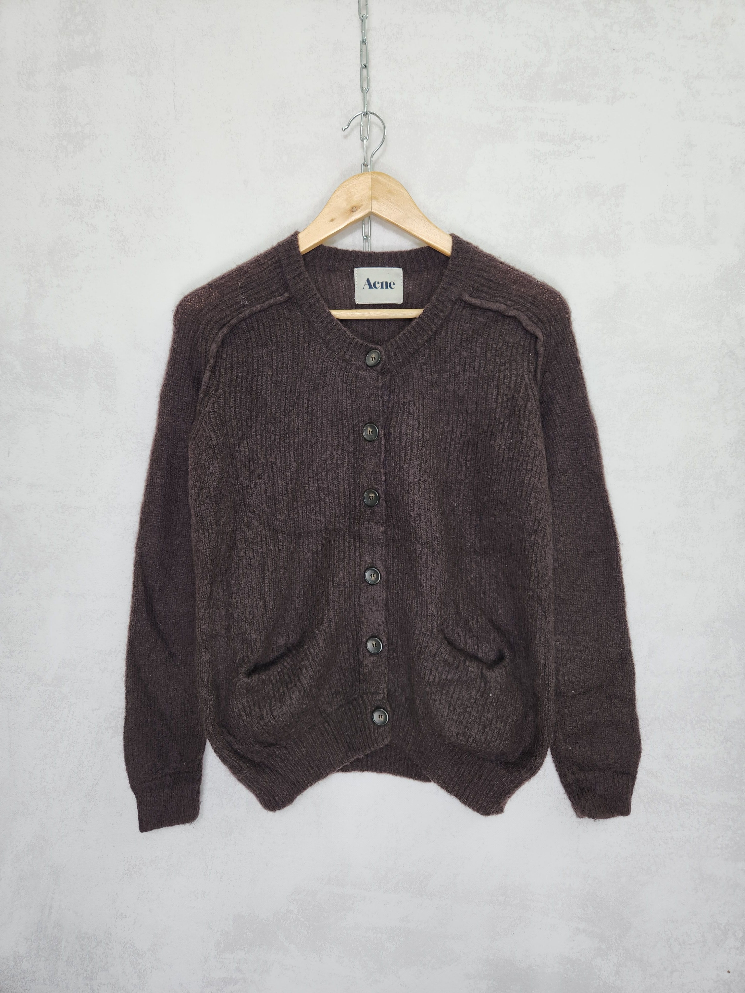 Acne Studios Acne BELL NEW AW/09 Knit Mohair Cardigan Wool Sweater Size XS / US 0-2 / IT 36-38 - 1 Thumbnail