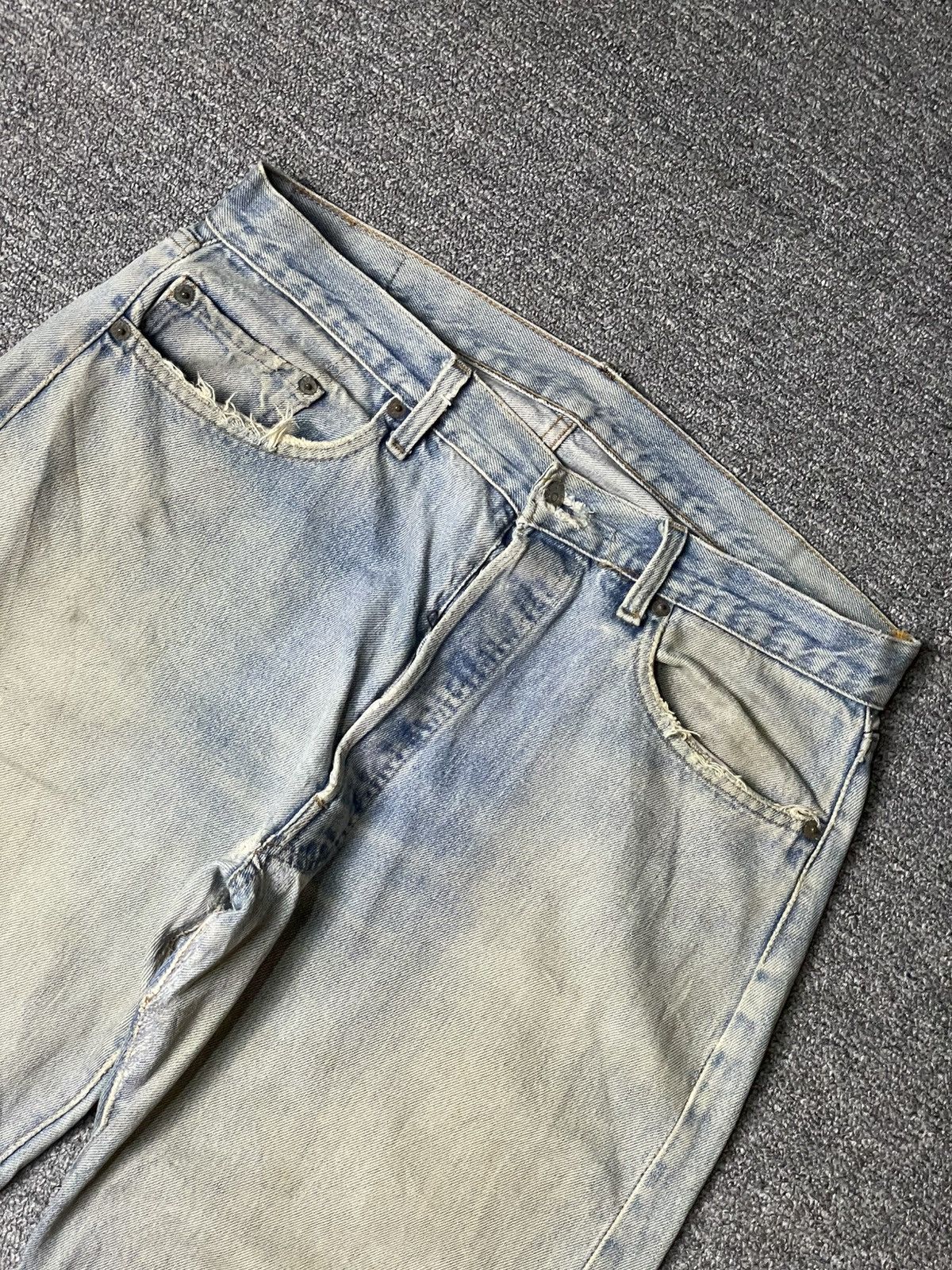 Levi's × Vintage Vintage LEVIS Distressed Denim Ripped Jeans (112) Size US 34 / EU 50 - 4 Thumbnail