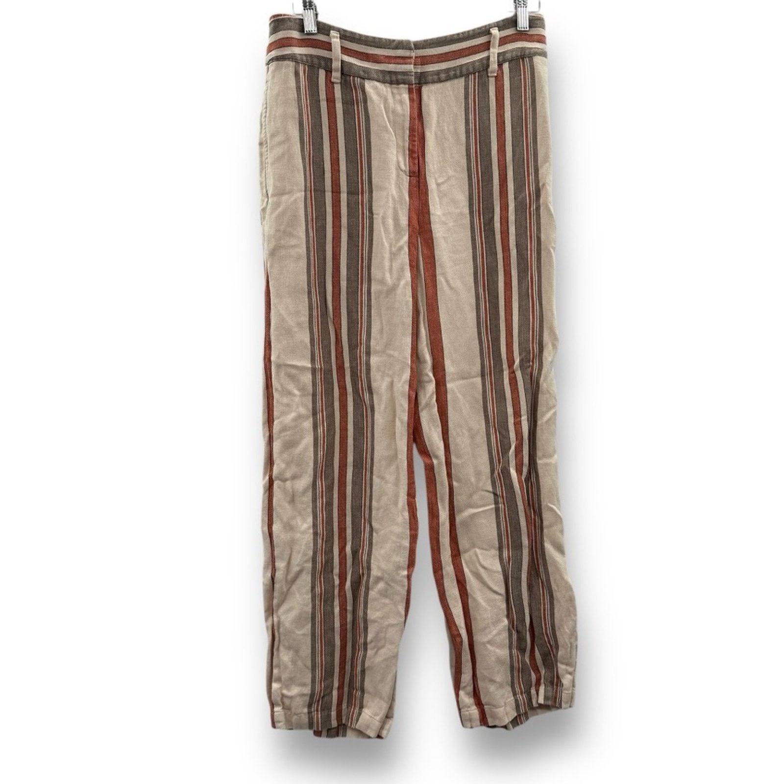 Rebecca Minkoff Rebecca Minkoff Molly Striped High Rise Straight Pants 6 Size 28" / US 6 / IT 42 - 2 Thumbnail