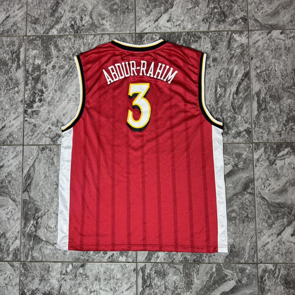Reebok × Vintage Reebok Atlanta Hawks Shareef Abdur-Rahim Away Jersey Red Size US XL / EU 56 / 4 - 2 Thumbnail