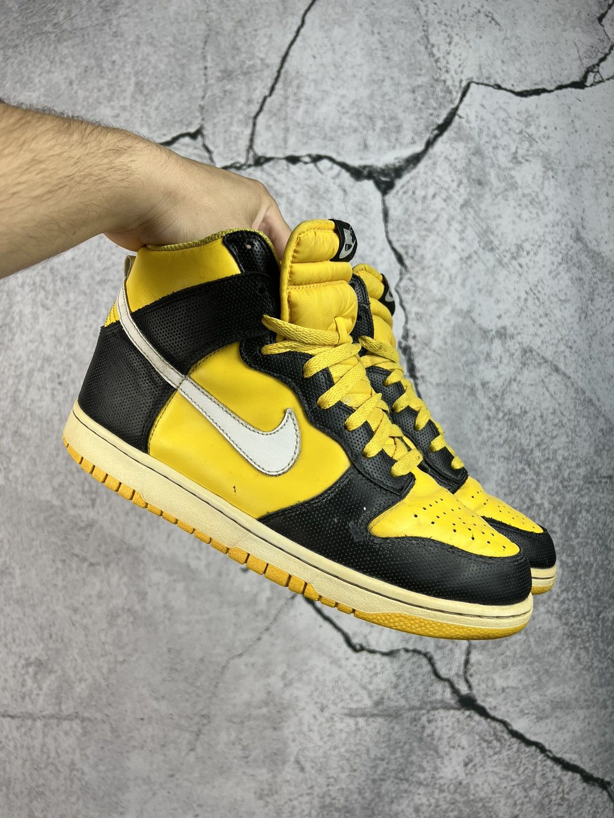 Nike Dunk High Varsity Yellow White Black Wu-Tang Goldenrod