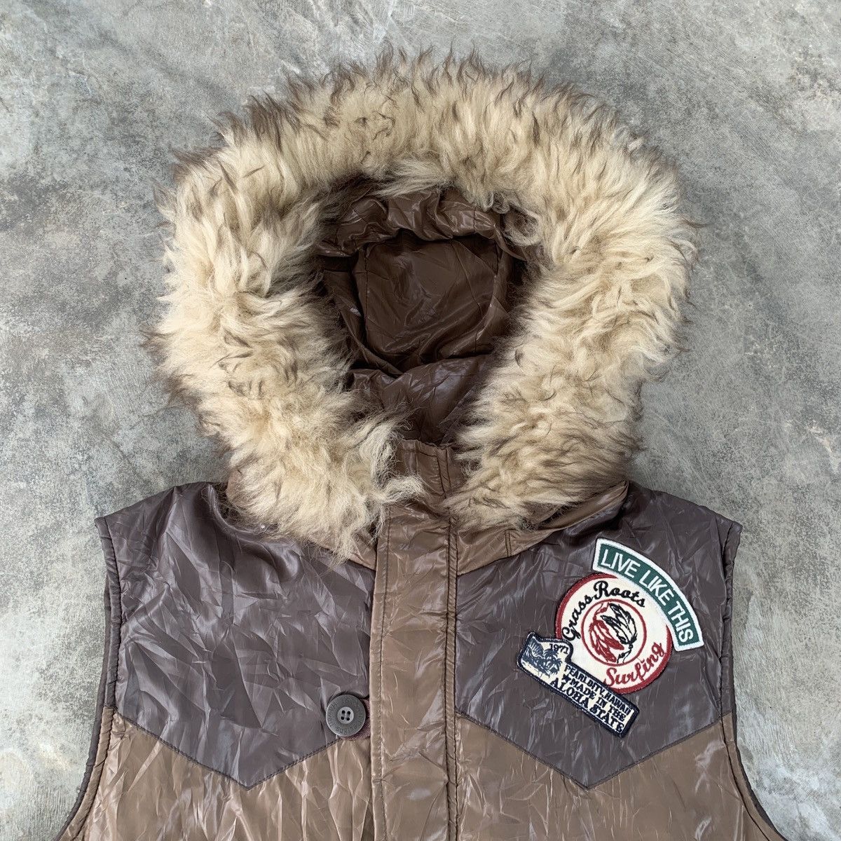 Japanese Brand 2000’s T&C Surf Vesf Fur LGB ifsix GOA Style Jacket Size US XL / EU 56 / 4 - 3 Thumbnail