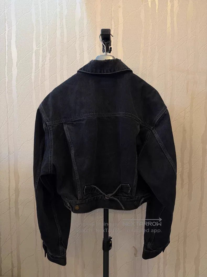 Saint Laurent Paris Saint Laurent Paris Paris Washed Black Denim Jacket i Size S / US 4 / IT 40 - 2 Thumbnail