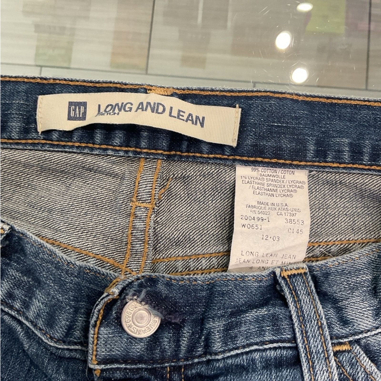 Gap Vintage 2000s Gap Long and Lean Jeans Size US 30 / EU 46 - 3 Thumbnail
