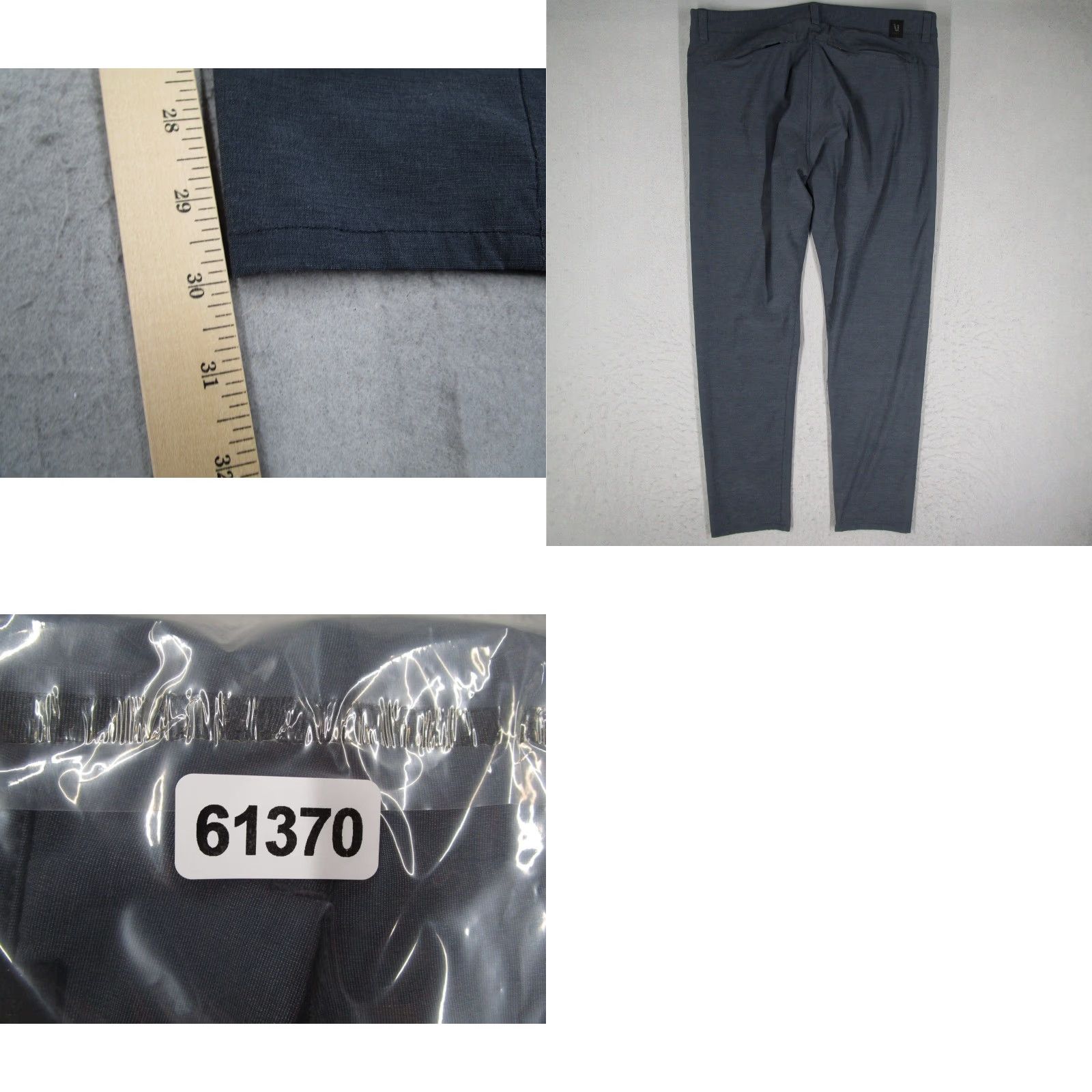 Vuori Vuori Mens Pants 36 Chino Charcoal Gray Stretch Performance 5-Pocket/V433 Mens Size US 36 / EU 52 - 8 Thumbnail