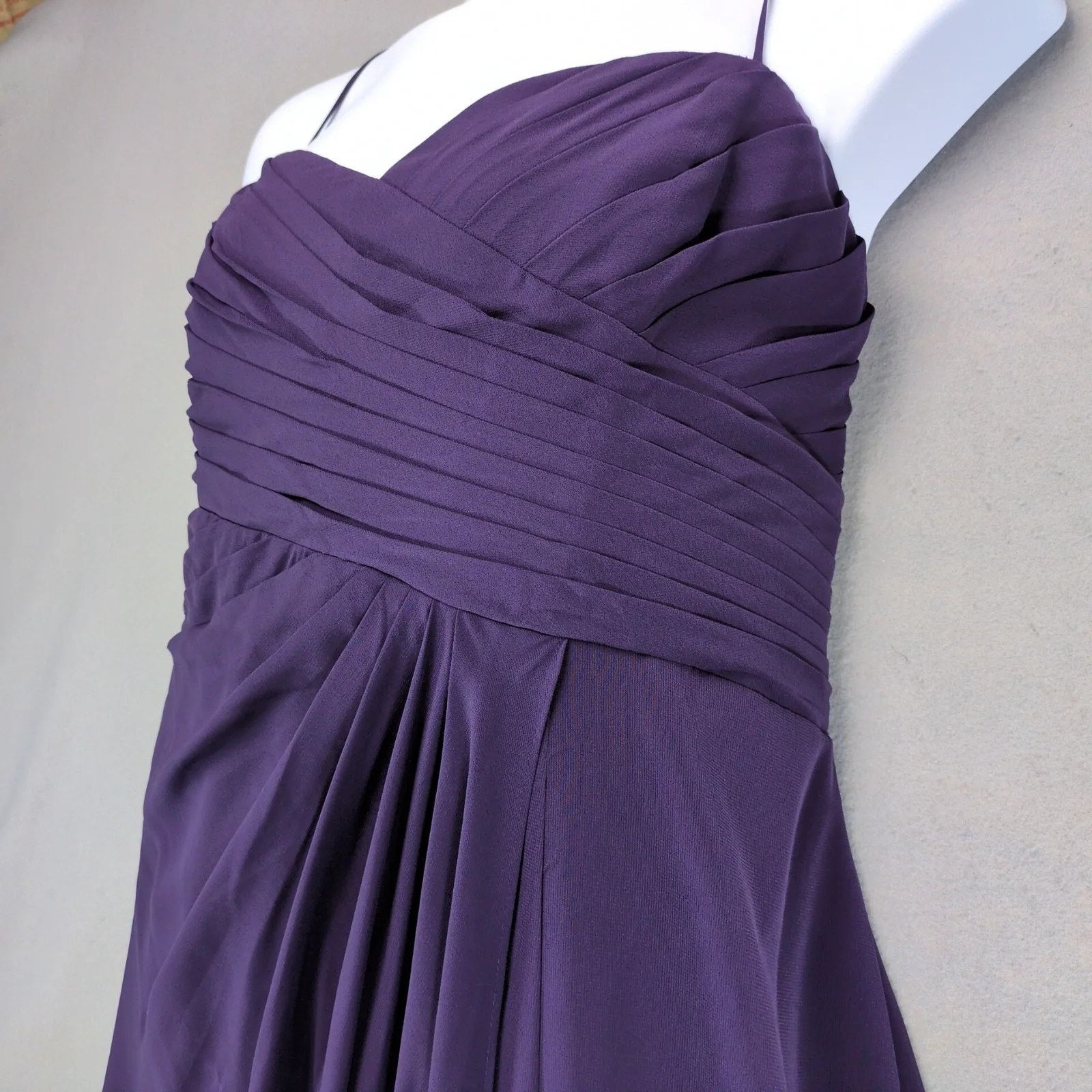 Other NWT Brideside Ashley Floor-Length Dress Sz 26 Purple Chiffon Size 4XL / US 24-26 - 2 Thumbnail