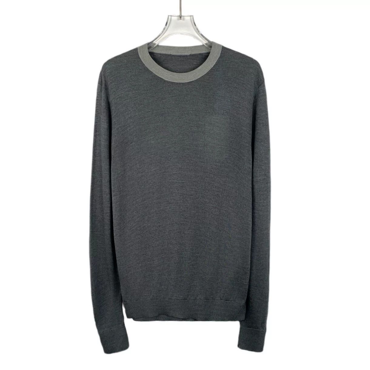 Dolce & Gabbana Dolce&Gabbana Gray Silk Crewneck Sweater Size US S / EU 44-46 / 1 - 1 Thumbnail