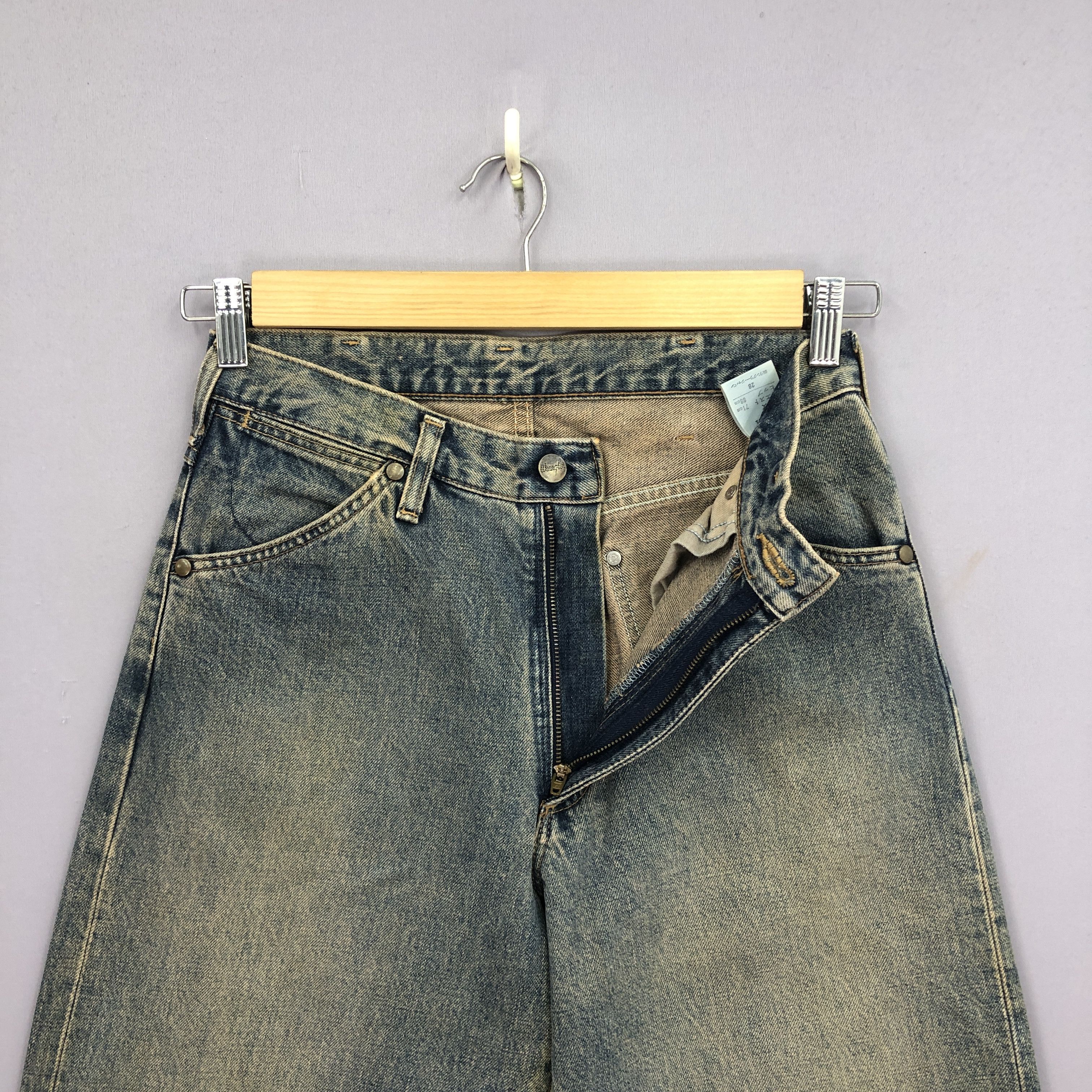 Wrangler Vintage Wrangler Selvedge Jeans Mud Wash Redline Baggy Denim Size 26" / US 2 / IT 38 - 6 Thumbnail