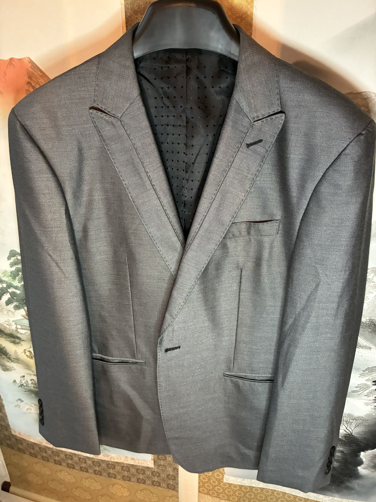 Juun.J JUUN.J "LONE" Collection – Structured Gray Tailored Blazer Size 48R - 1 Thumbnail