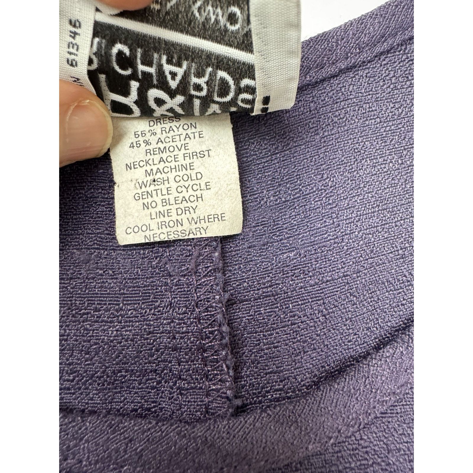 Other Vintage 90s R&M Richards Maxi Dress Witchy Purple Sm Size S / US 4 / IT 40 - 10 Thumbnail