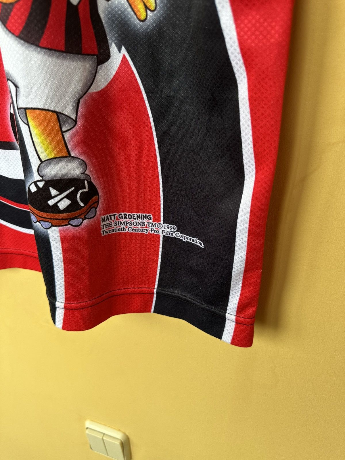 The Simpsons Rare Bart Simpson 1999 AC Milan Matt Groening Football Shirt Size US M / EU 48-50 / 2 - 9 Thumbnail