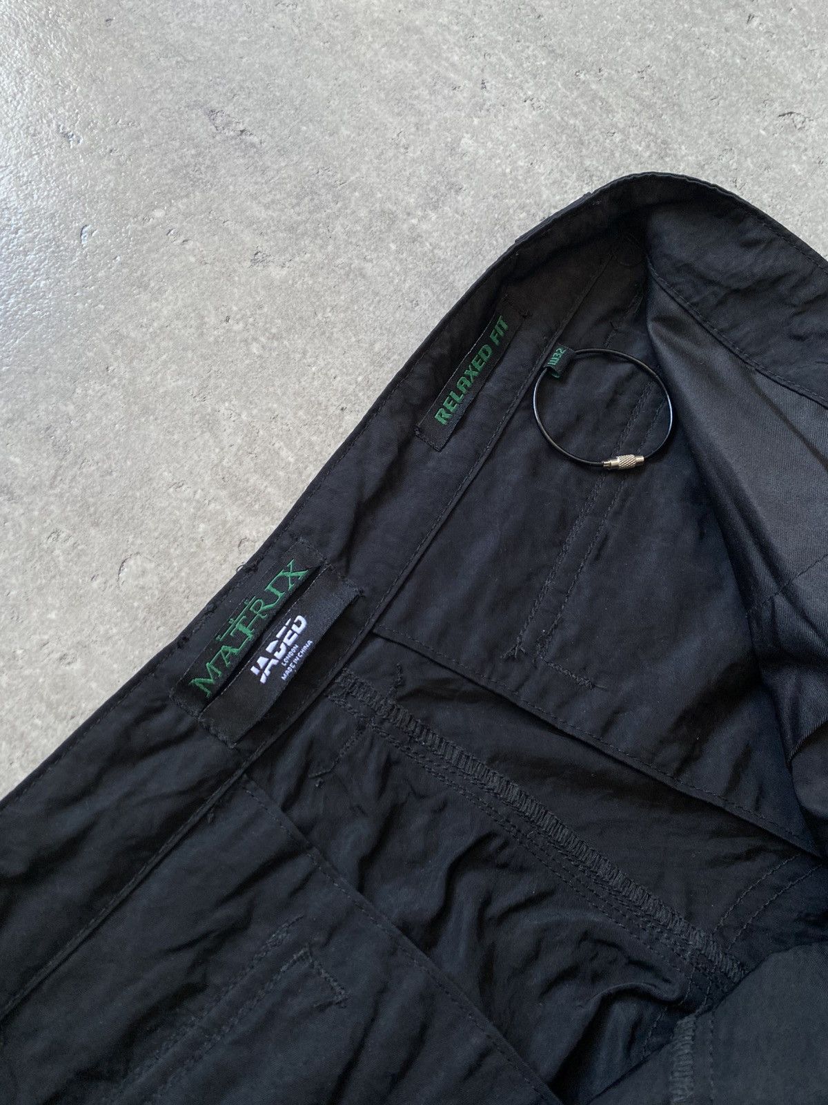 Jaded London Jaded London x Matrix Cargo Nylon Black Pants Size US 32 / EU 48 - 4 Thumbnail