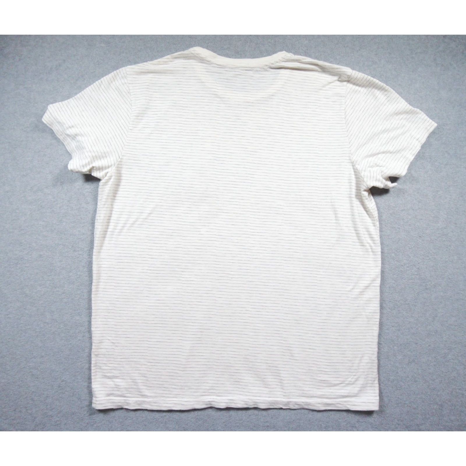 Marine Layer Marine Layer Shirt Mens XL White Short Sleeve Striped Pocket Tee Crewneck Size US XL / EU 56 / 4 - 5 Thumbnail