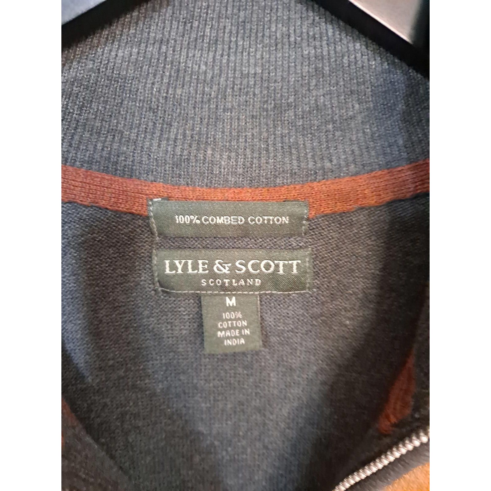 Lyle & Scott Lyle & Scott Scotland Gray Half Argyle Sweater Size Medium Size US M / EU 48-50 / 2 - 2 Thumbnail