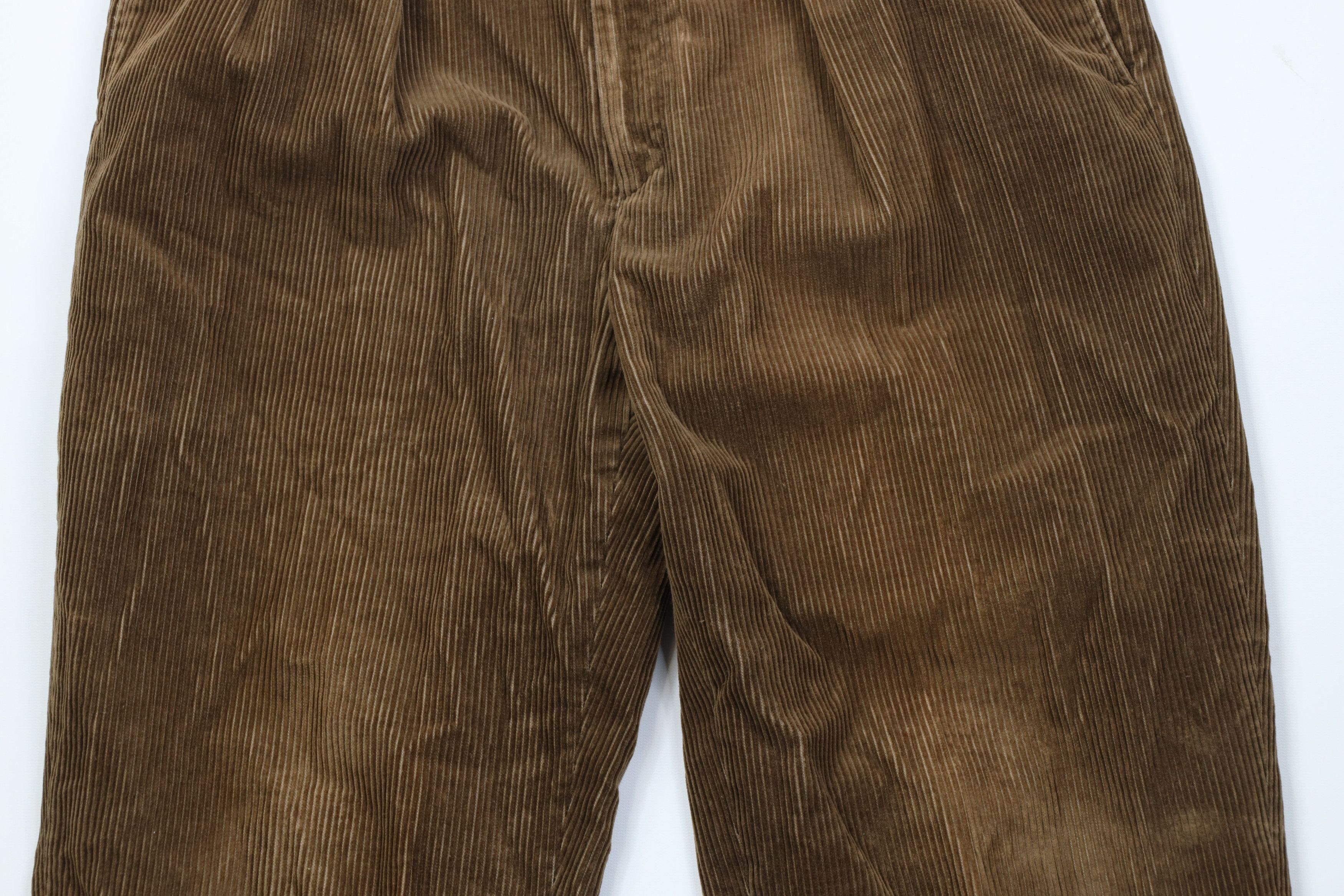 L.L. Bean Vintage 90s LL Bean Heavy Wide Leg Corduroy Chino Pants Size US 36 / EU 52 - 3 Thumbnail