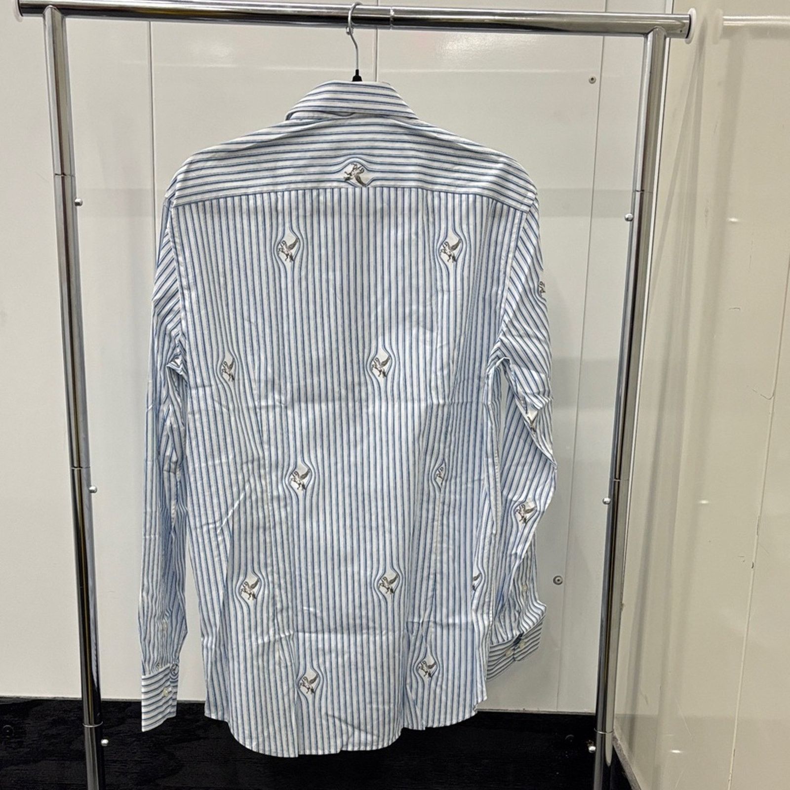Etro NWT Etro Blue and White Patterned Men's Shirt Size 39 M Size US M / EU 48-50 / 2 - 6 Thumbnail
