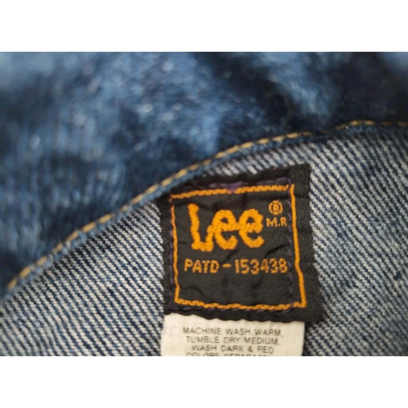 Lee VINTAGE Lee Riders Denim Jacket Womens Size 16 Blue 80s Biker Grunge USA Made Size 38" / US 16 / IT 52 - 3 Thumbnail