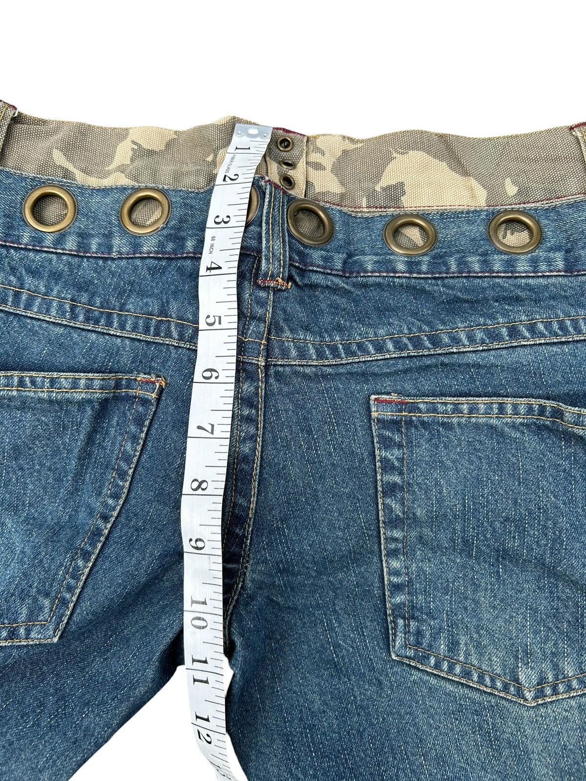 Kapital Double Waist IN THE ATTIC PUNK Distressed Denim Jeans Size US 32 / EU 48 - 17 Thumbnail