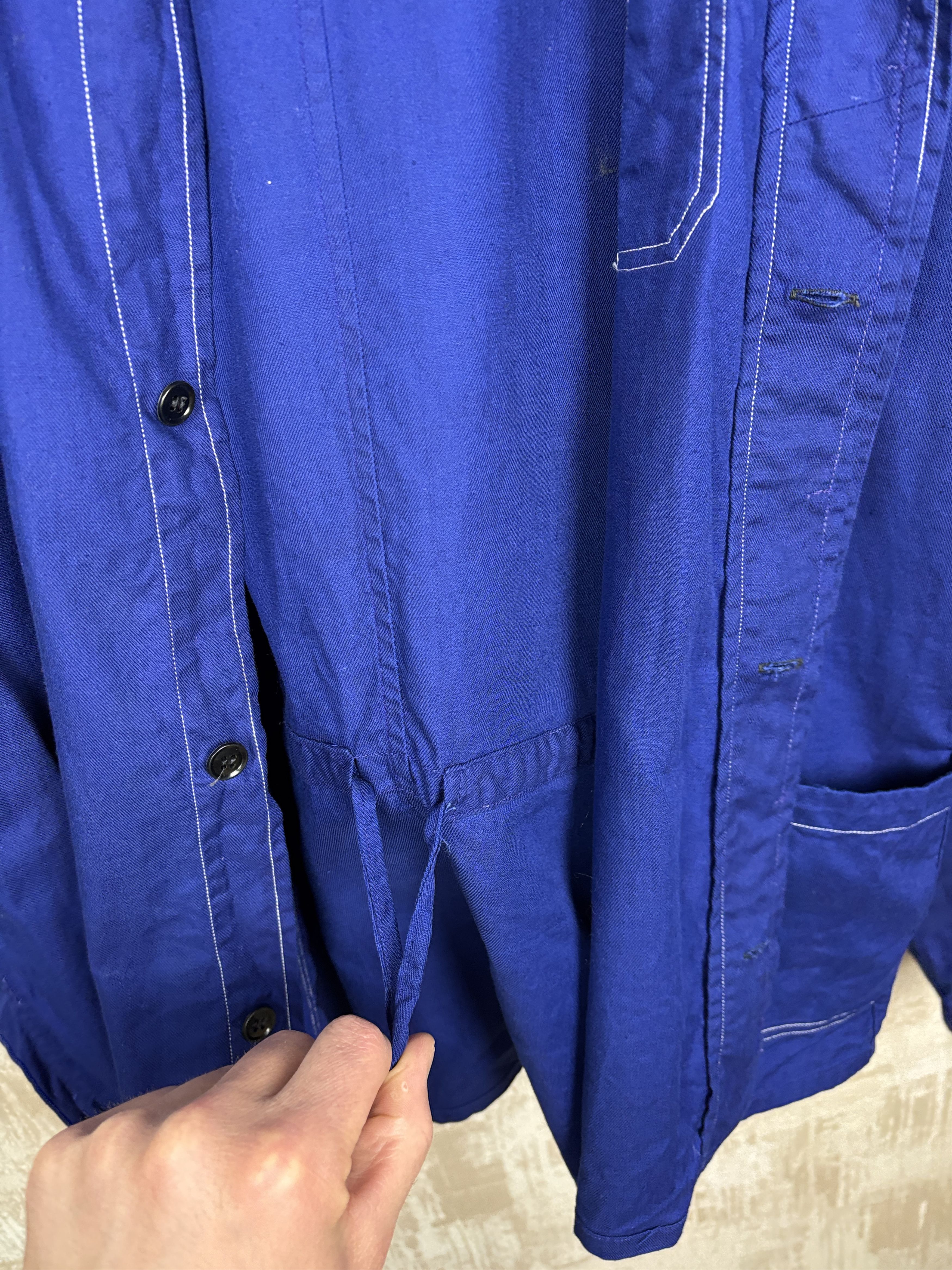 Le Laboureur Vintage Locontap Indigo Blue Work Jacket Chore French Size US L / EU 52-54 / 3 - 16 Thumbnail