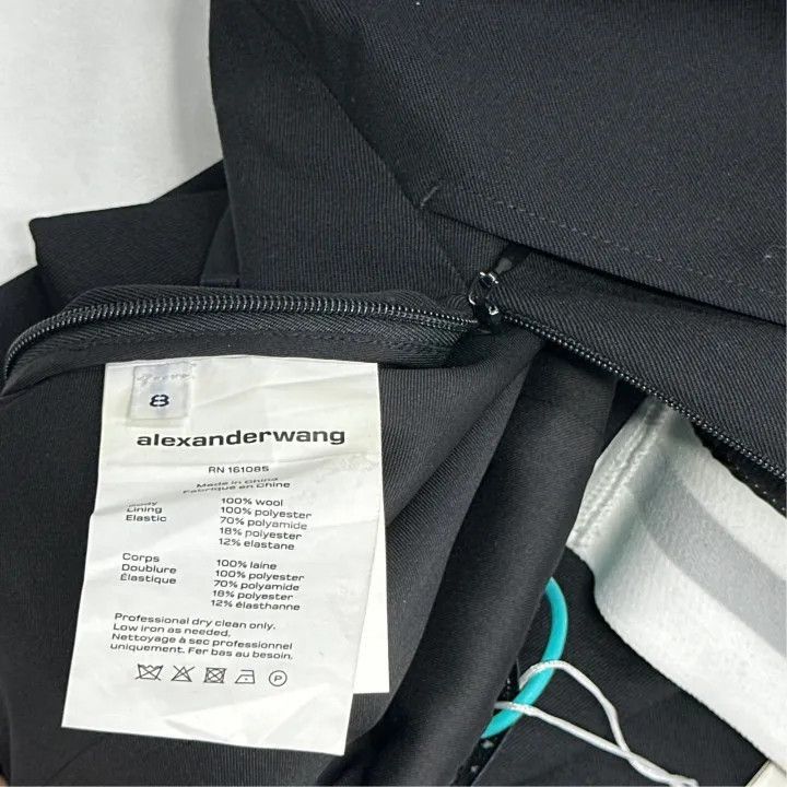 Alexander Wang Alexander Wang Black High-Waisted Casual Pants - Size 30" / US 8 / IT 44 - 3 Thumbnail