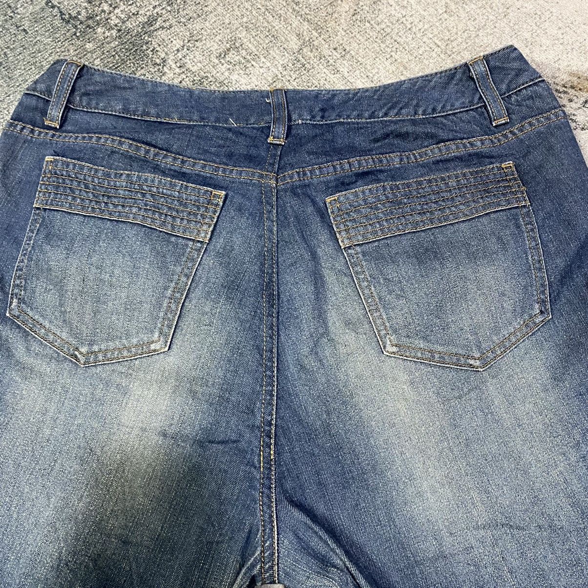 Burberry × Jean × Vintage Burberry Distressed Bootcut Jeans Size 33" - 8 Thumbnail