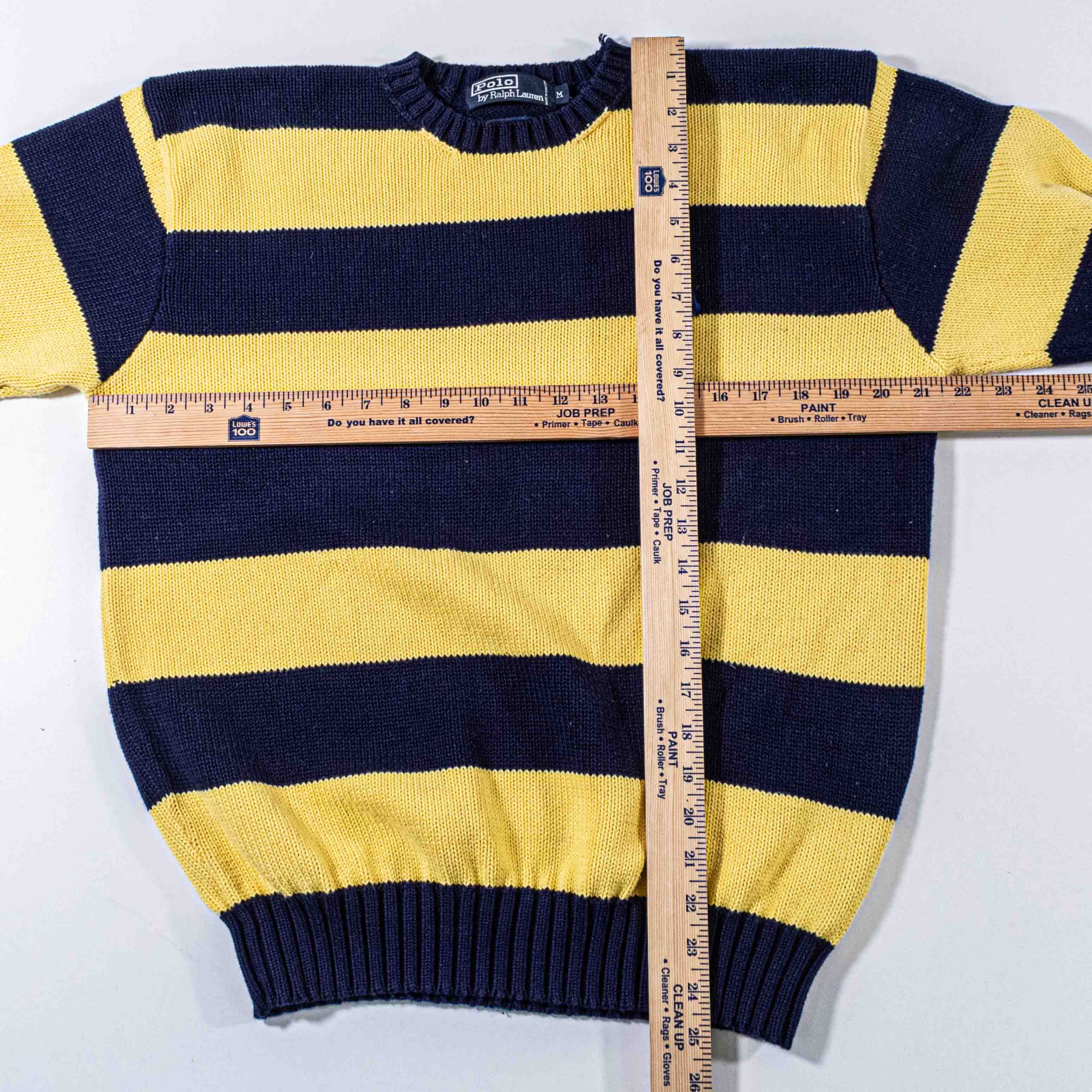 Polo Ralph Lauren Vintage 90s Polo Ralph Lauren Pony Striped Knit Sweater Size US M / EU 48-50 / 2 - 8 Thumbnail
