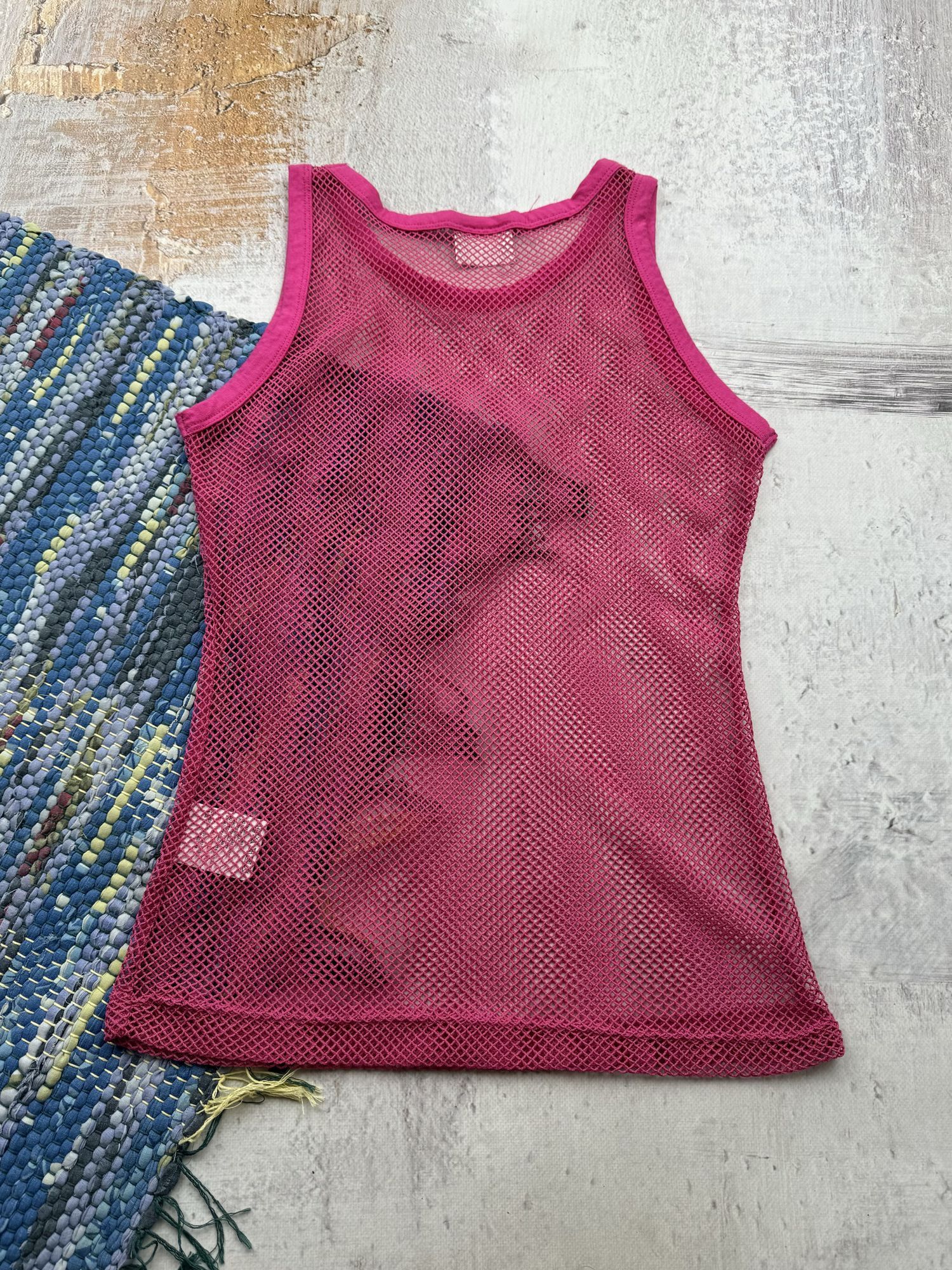 Vintage Vintage Mesh Tank Top A609(553) Size M / US 6-8 / IT 42-44 - 3 Thumbnail