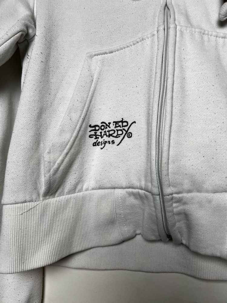 Ed Hardy Vintage Ed Hardy True Love Zip Up Hoodie Sweatshirt Size L / US 10 / IT 46 - 4 Thumbnail