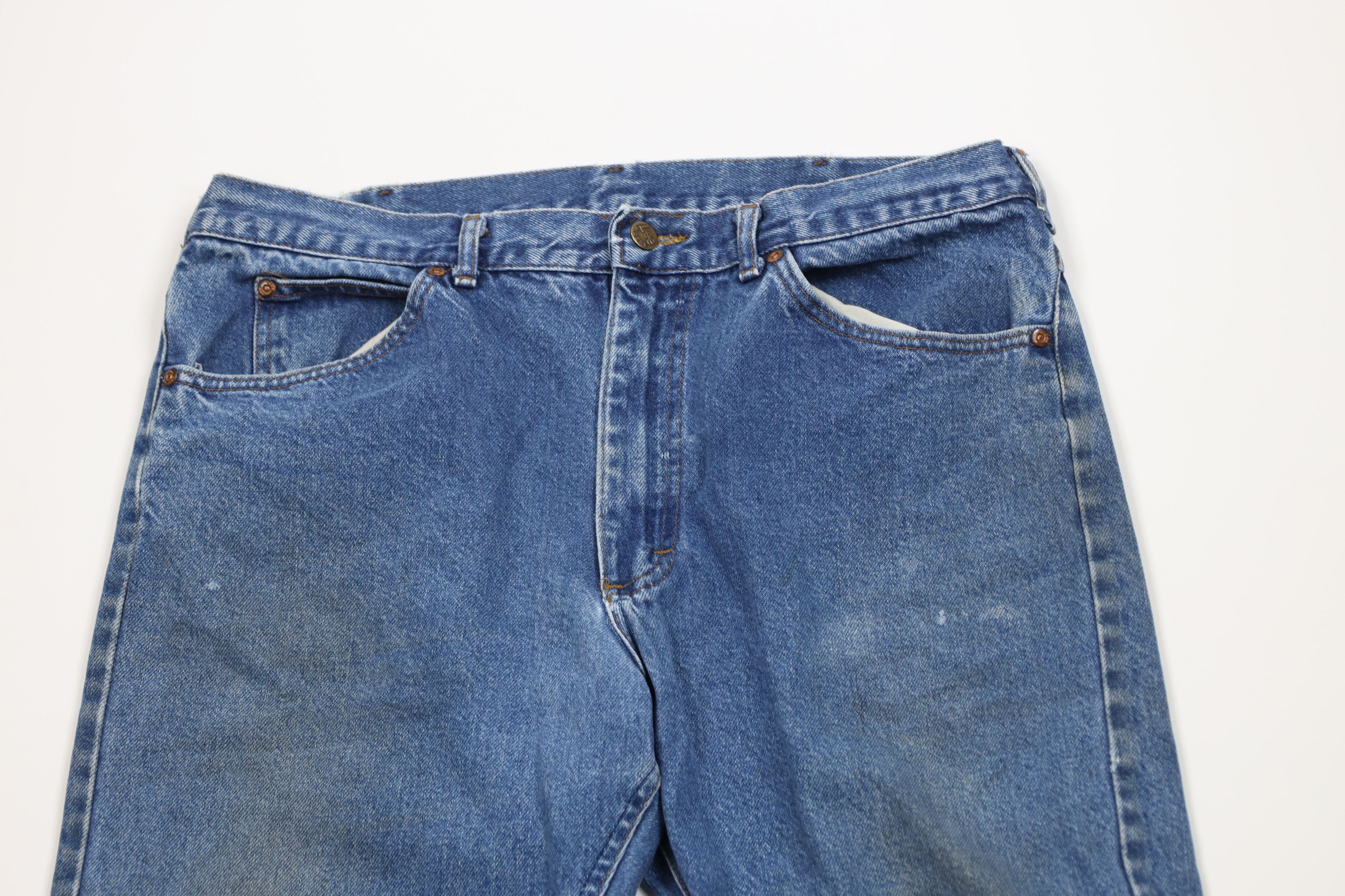 Lee Vintage 90s Lee Straight Leg Denim Jeans Blue Cotton USA Size US 36 / EU 52 - 2 Thumbnail