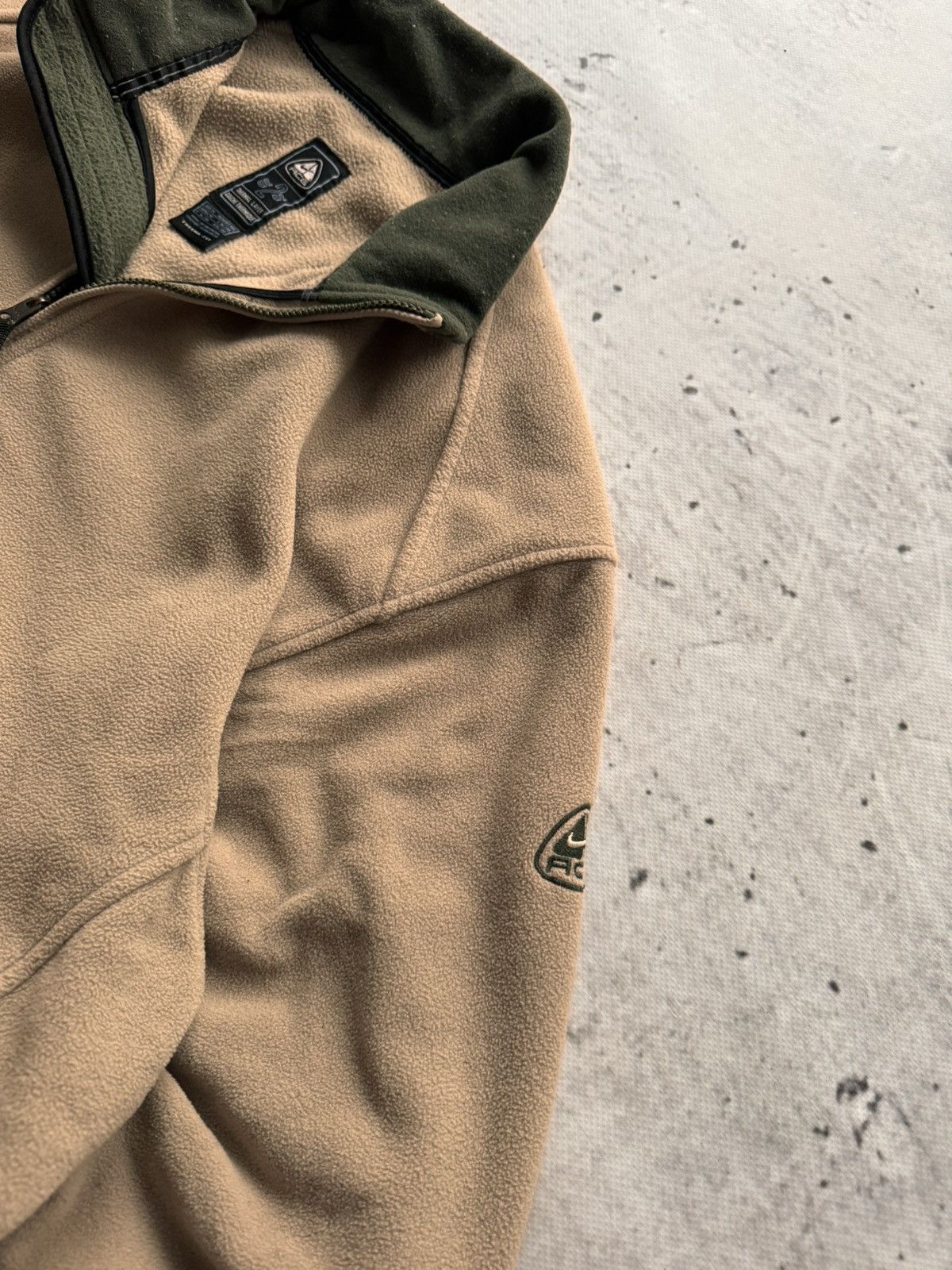 Nike × Nike ACG × Vintage NIKE ACG TEDDY FLEECE VINTAGE BASIC LOGO ZIP HOODIE Size US XL / EU 56 / 4 - 5 Thumbnail
