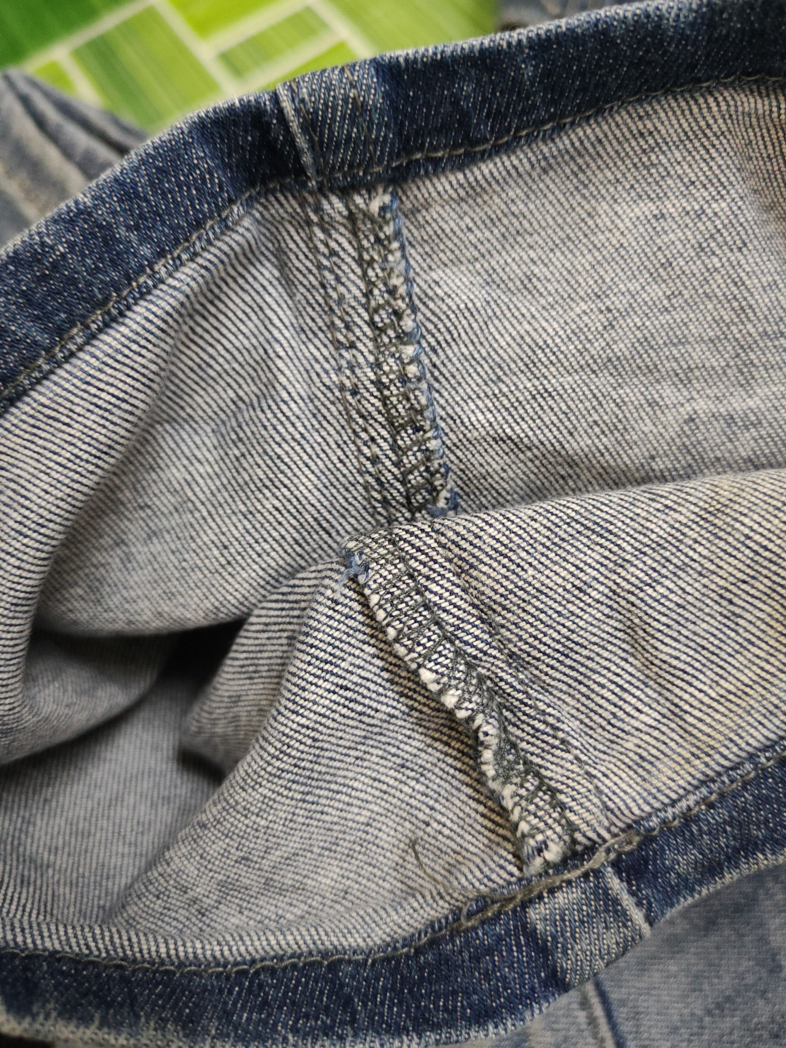 Japanese Brand Burtle Blue Distressed vintage soft denim Jeans #W2059 Size US 37 - 14 Thumbnail
