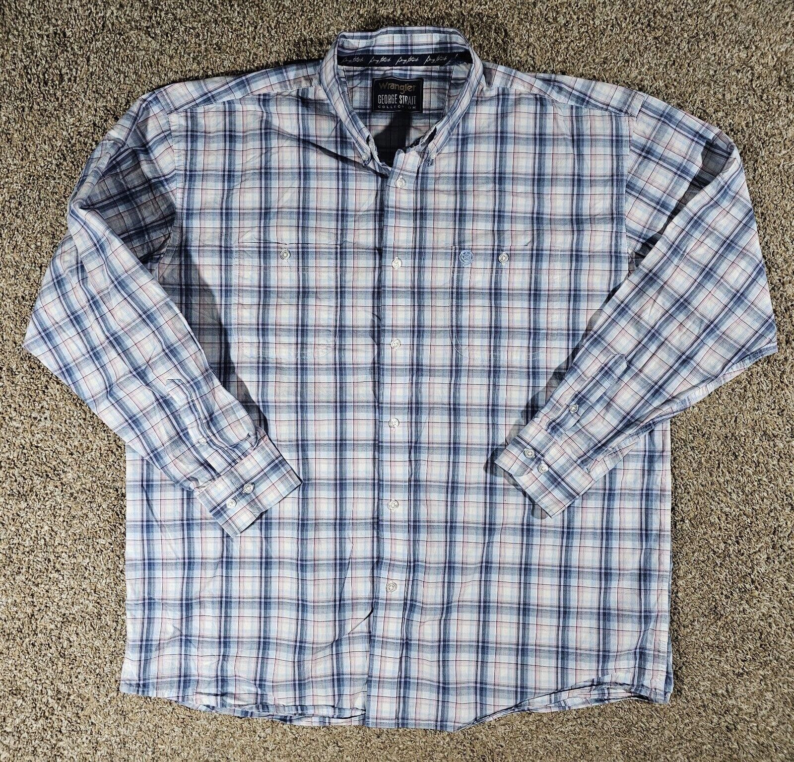 Wrangler Wrangler George Strait Collection Shirt 2XL Plaid Button Size US XXL / EU 58 / 5 - 1 Thumbnail