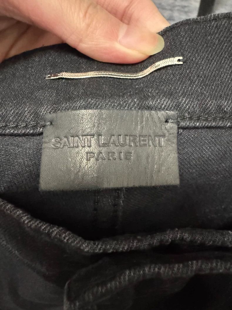 Saint Laurent Paris saint laurent paris22fw stretch black foundation denim pant Size US 36 / EU 52 - 7 Thumbnail