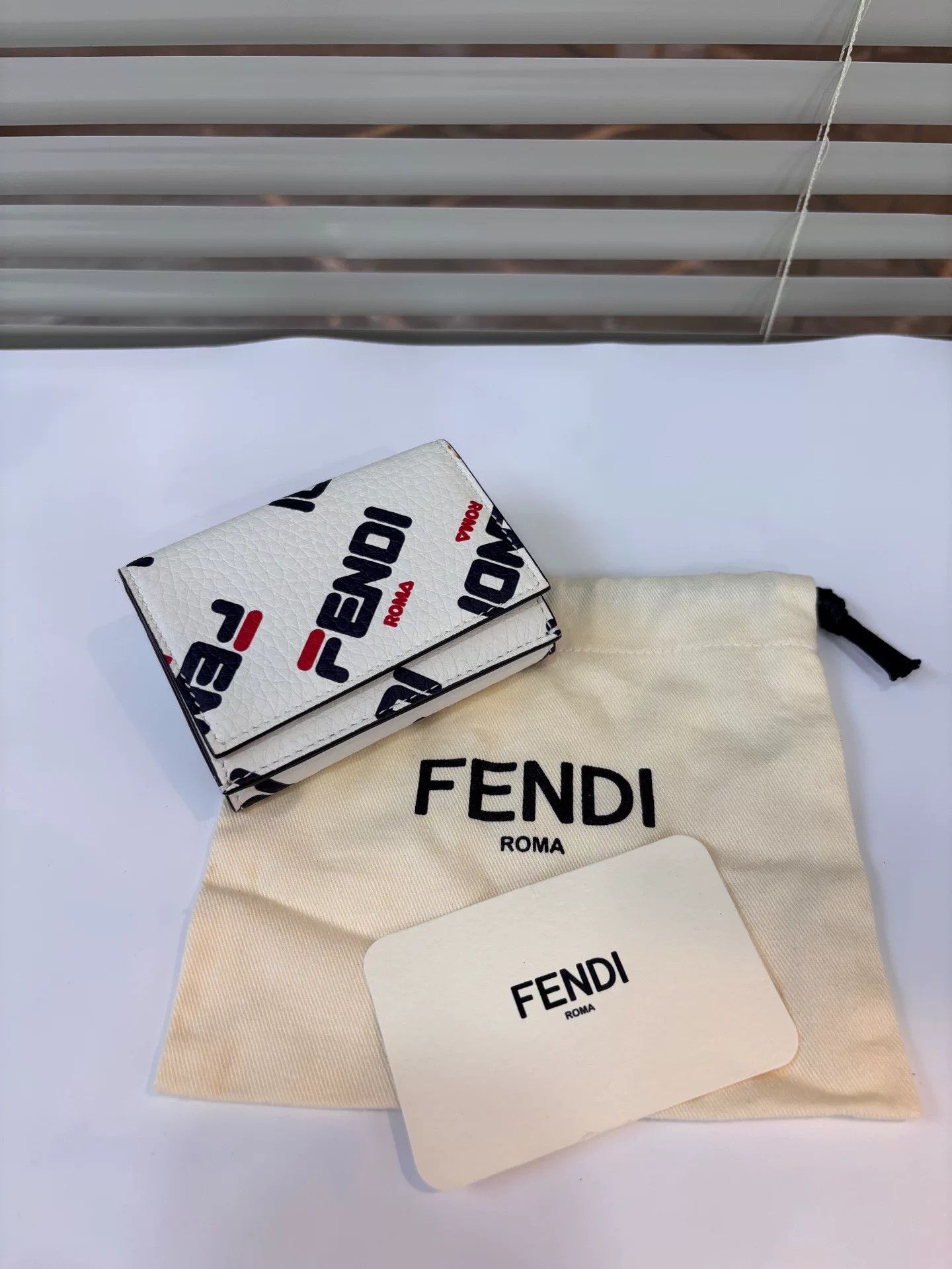 Fendi Fendi x FILA Short Tri-Fold Wallet Size ONE SIZE - 1 Thumbnail