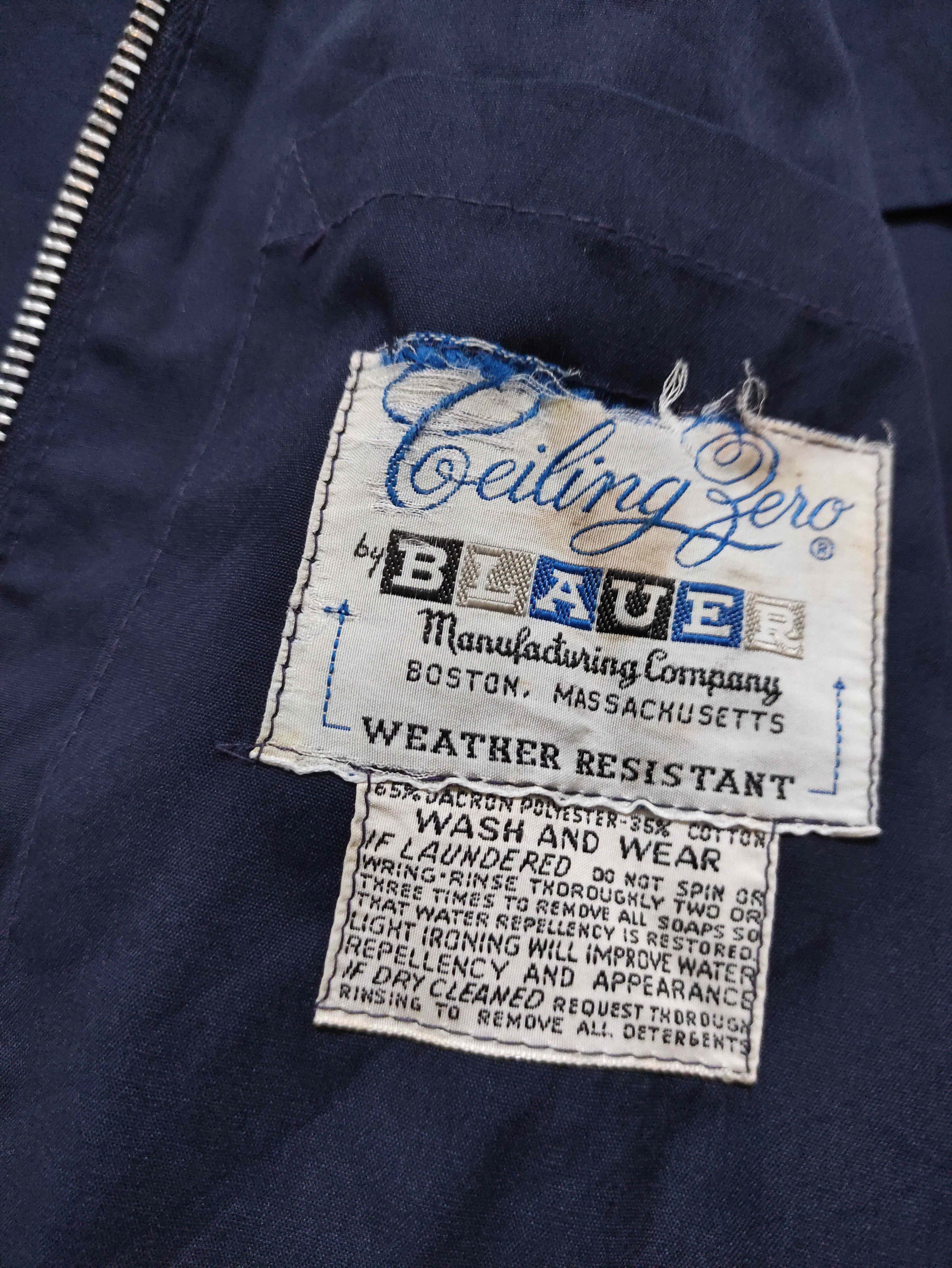 Vintage 60s USAF Air Force Military Lightweight Jacket Navy Size US L / EU 52-54 / 3 - 4 Thumbnail