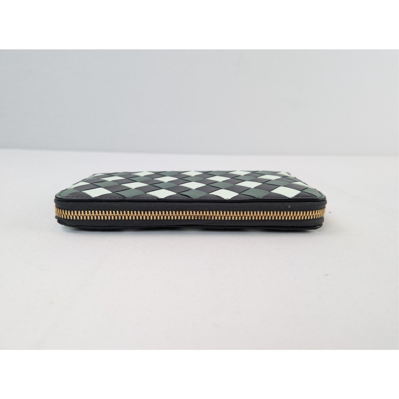 Bottega Veneta o1rshd1 Size:OS/ Intrecciato check leather zip-around wallet Size ONE SIZE - 6 Thumbnail