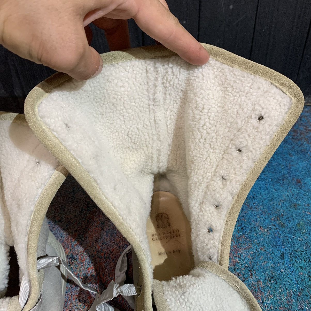 Brunello Cucinelli Brunello Cucinelli Leather Warm Sneakers Size 37 Size US 7 / IT 37 - 16 Thumbnail