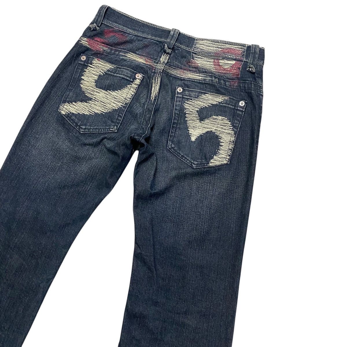 291295=Homme 291295 Homme Denim Low Flare Jeans Size US 30 / EU 46 - 3 Thumbnail