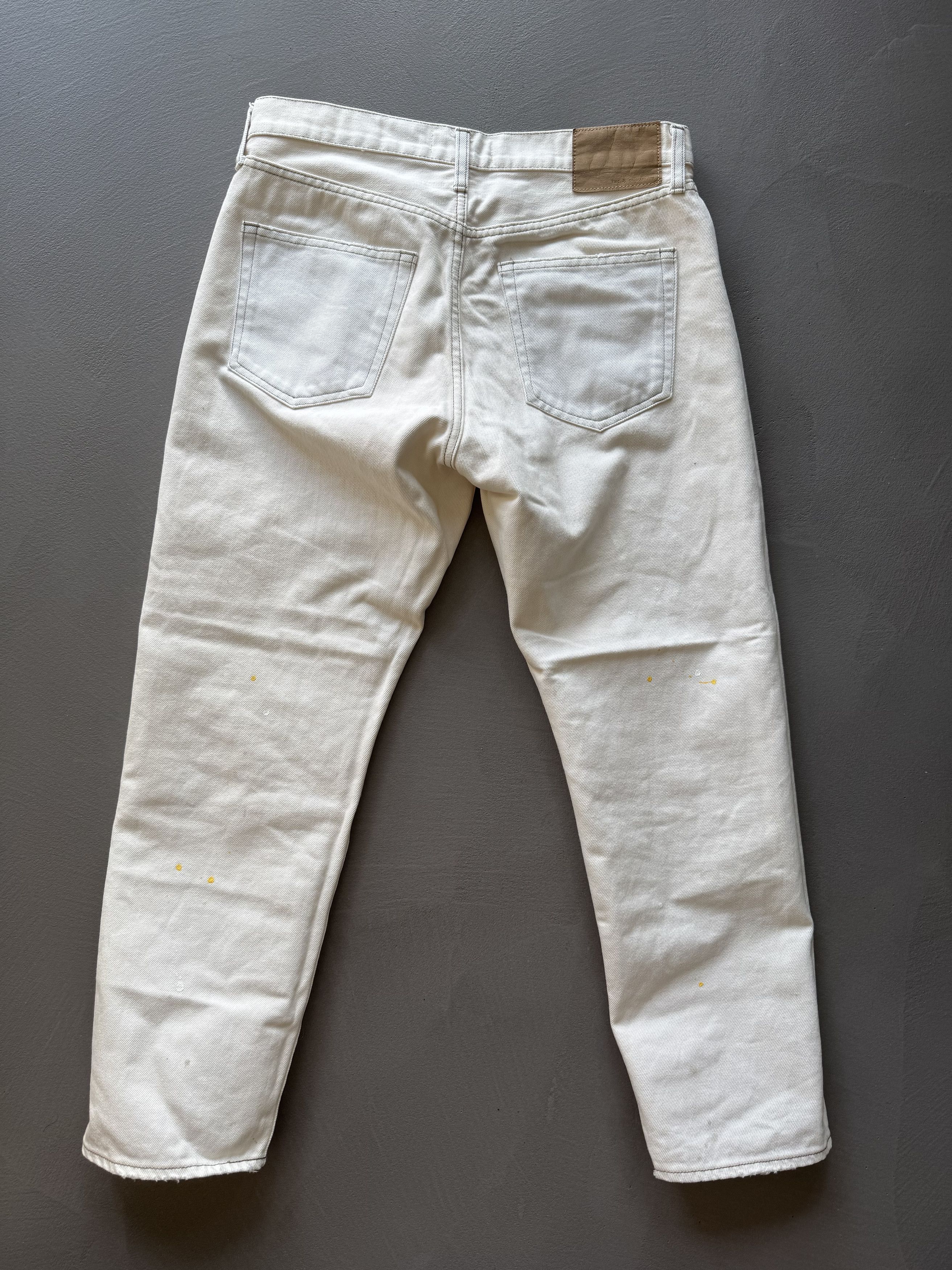 YMC YMC You Must Create Ecru Jeans With Plaint Splatter Details Size US 30 / EU 46 - 2 Thumbnail