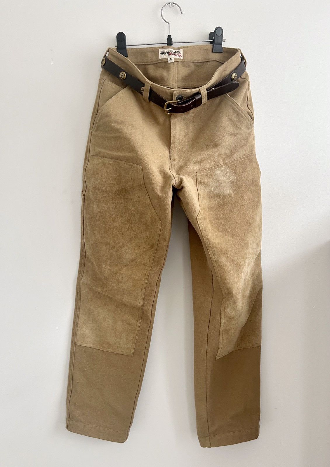 image of Stussy Double Knee Pants in Gold, Men's (Size 30)