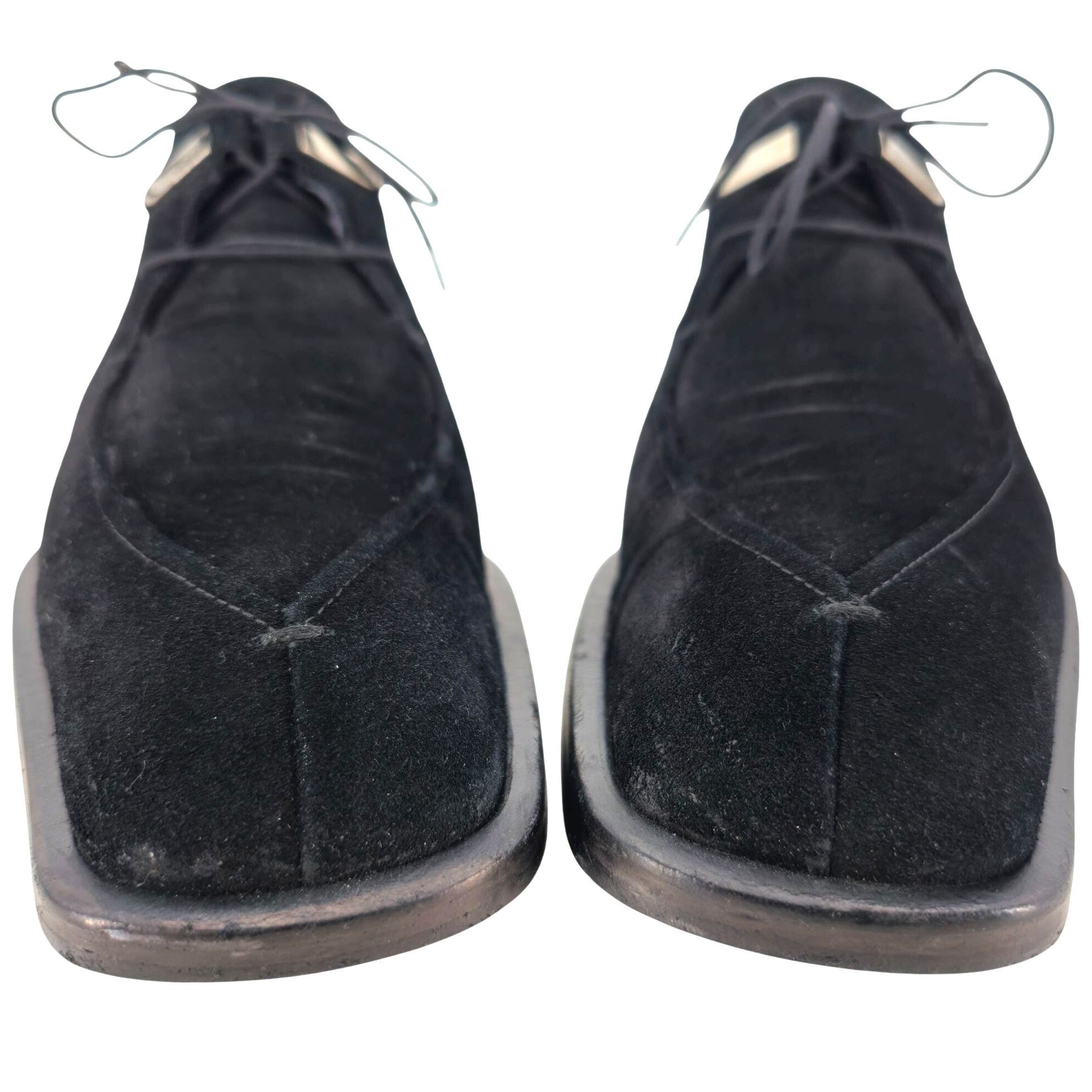 Other Cesare Paciotti Italy Men 10 Dress Shoes Black Suede Leather Size US 10 / EU 43 - 2 Thumbnail