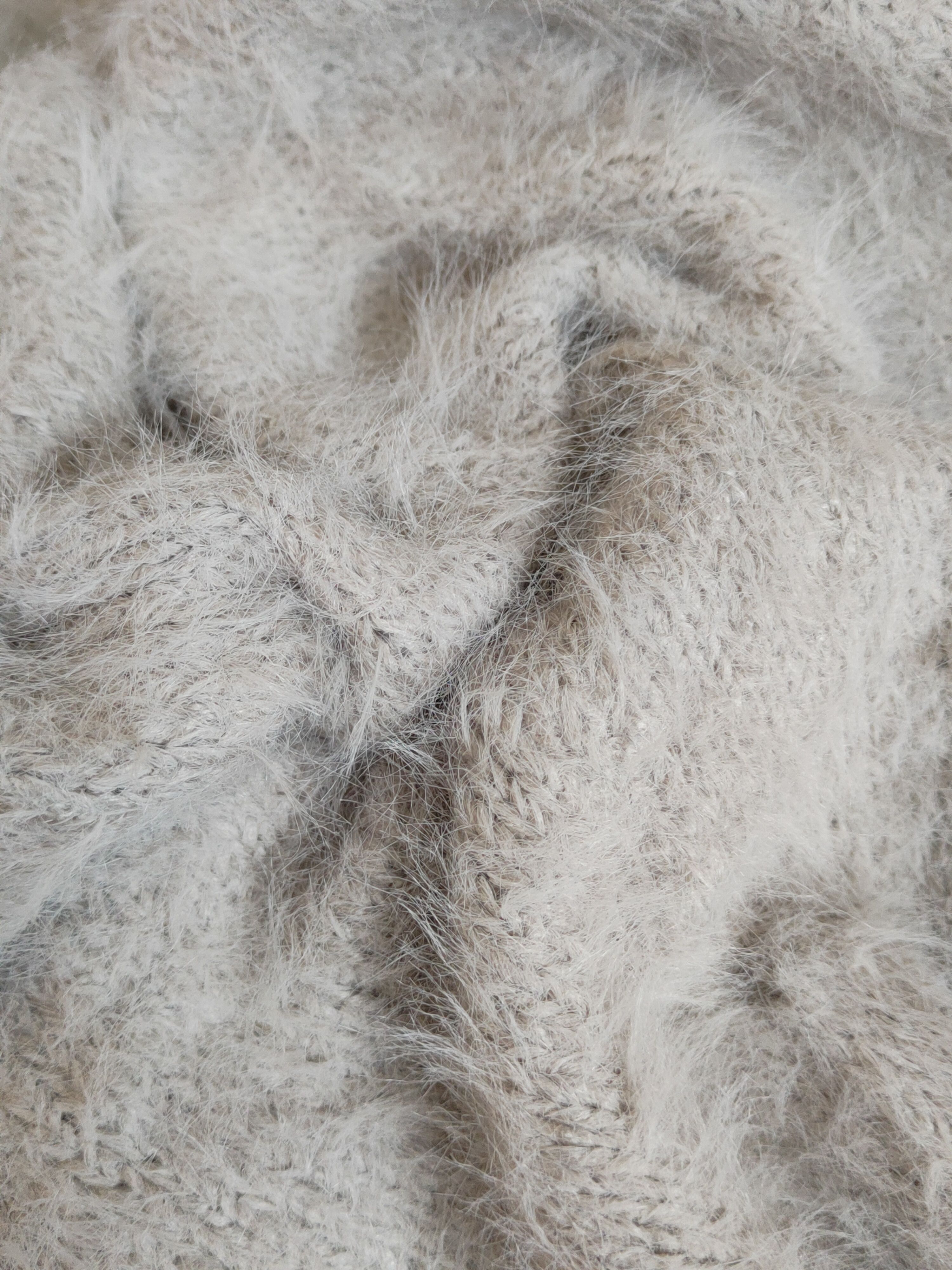 Vintage Lepsim Gray Shag Shaggy Fur Mohair Knitwear Cardigan #S1942 Size M / US 6-8 / IT 42-44 - 10 Thumbnail