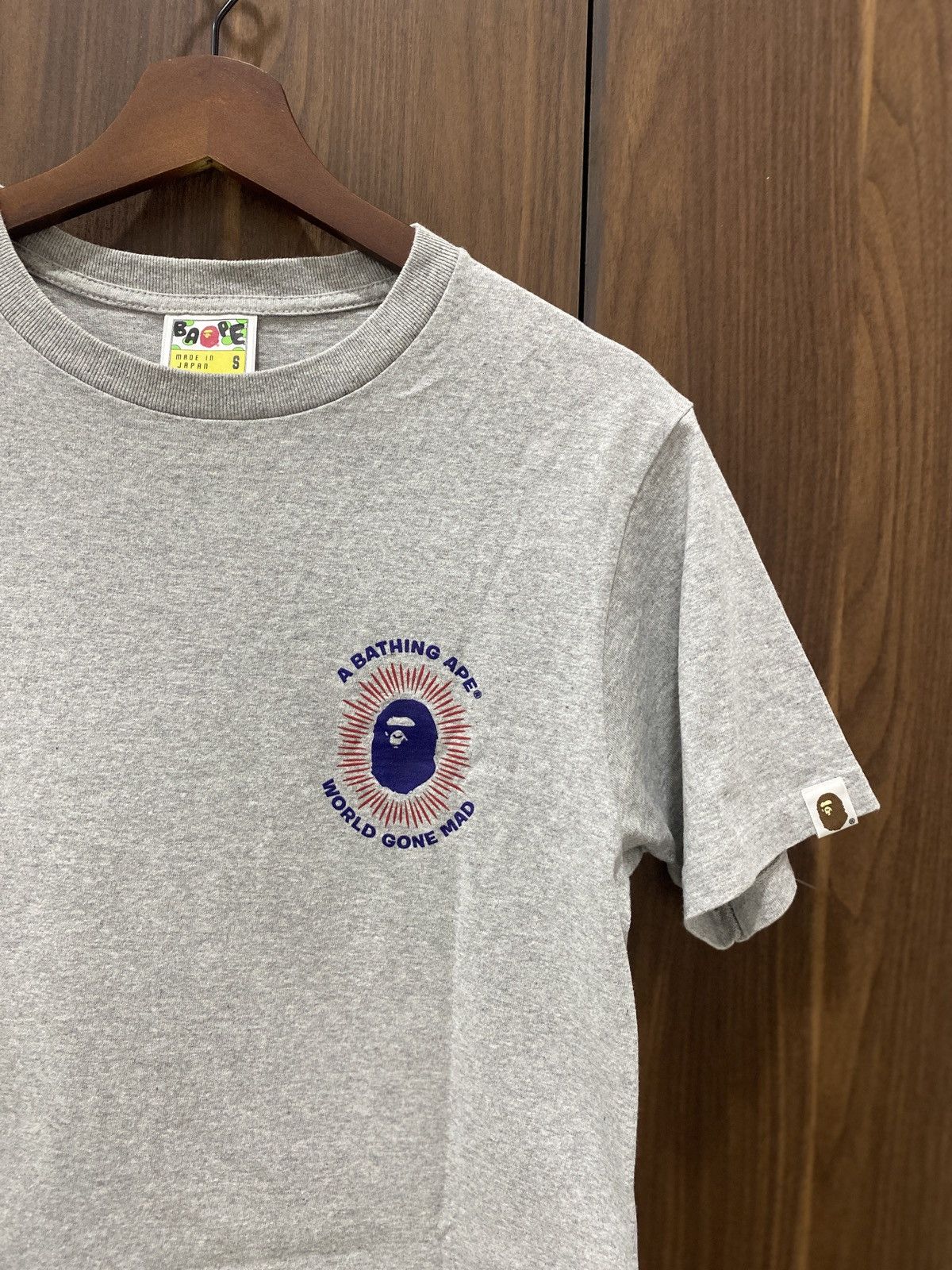 Bape A Bathing Ape BAPE "Ape Shall Never Kill" Tee - Grey Size US S / EU 44-46 / 1 - 4 Thumbnail